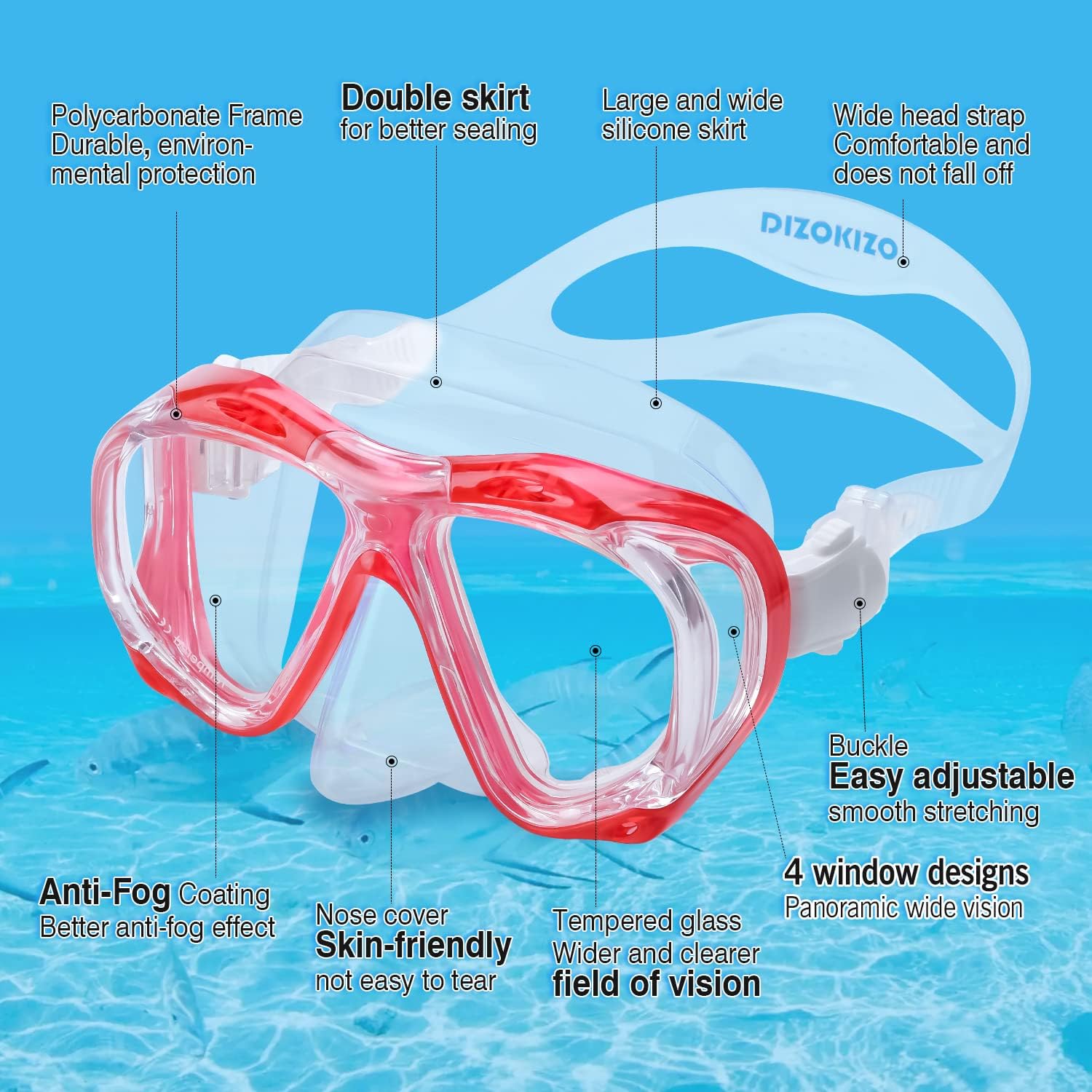 Snorkel szett használat közben