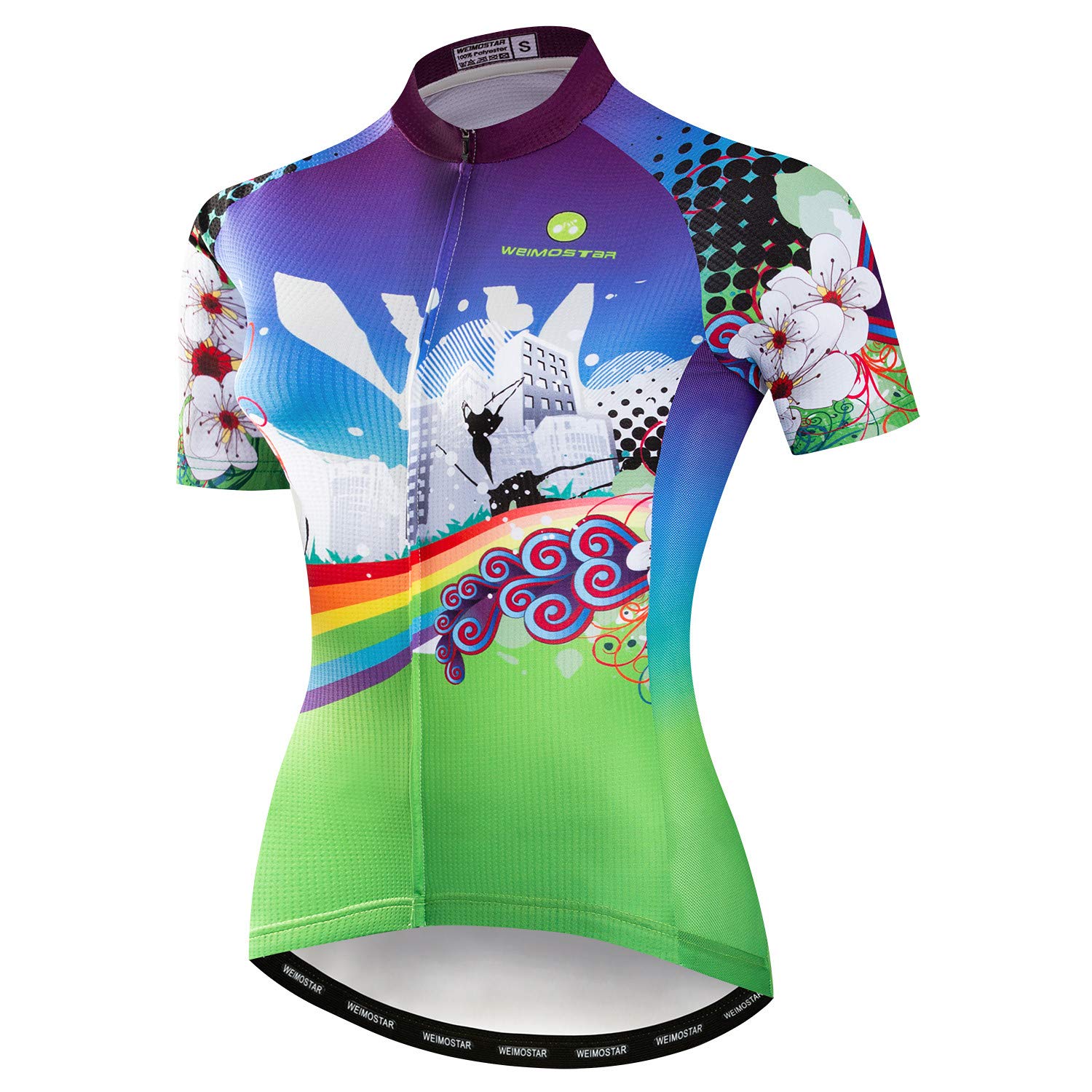 Weimostar Women's Cf2011 Cycling Jersey Short Sleeve Road Bike Shirts Summer Mountain Biking Jersey Bicycle Tops With 3 Pockets Cf2206