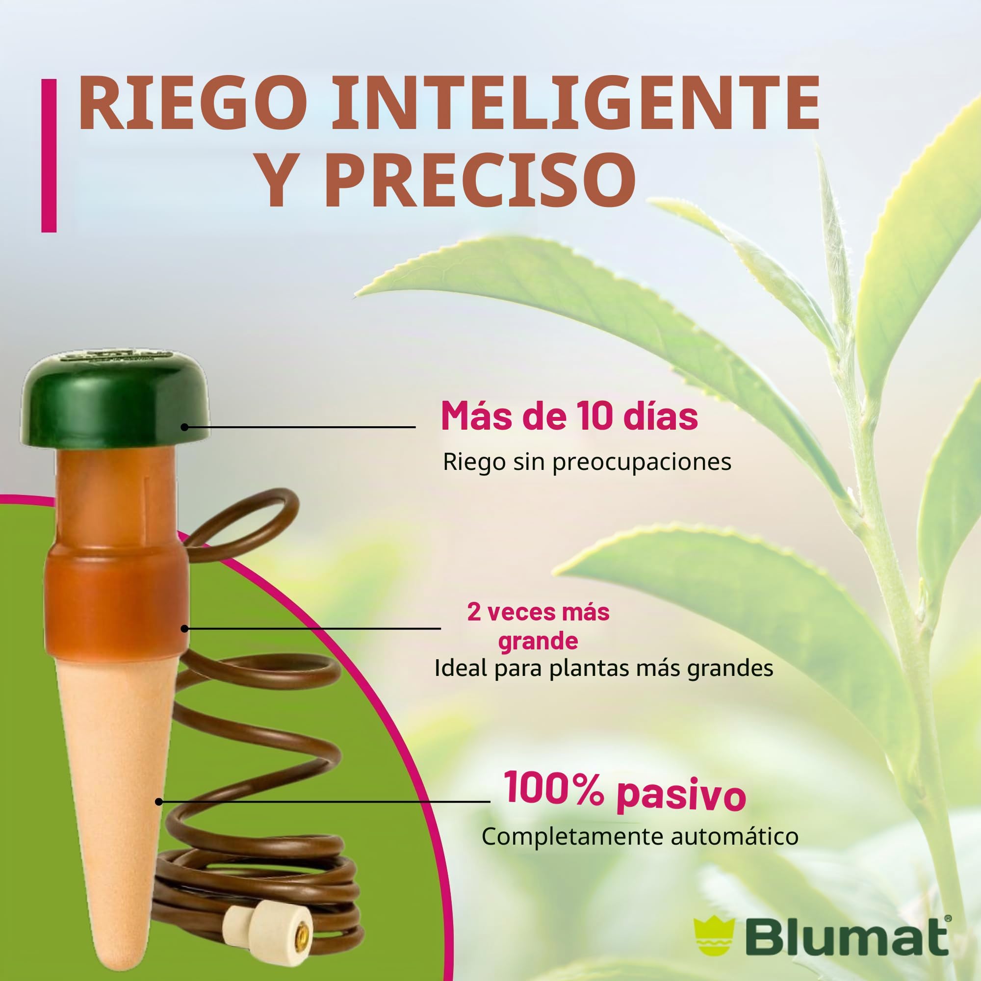 BLUMAT 10520 Junior Automático Planta Riego, XL, 2 Unidades