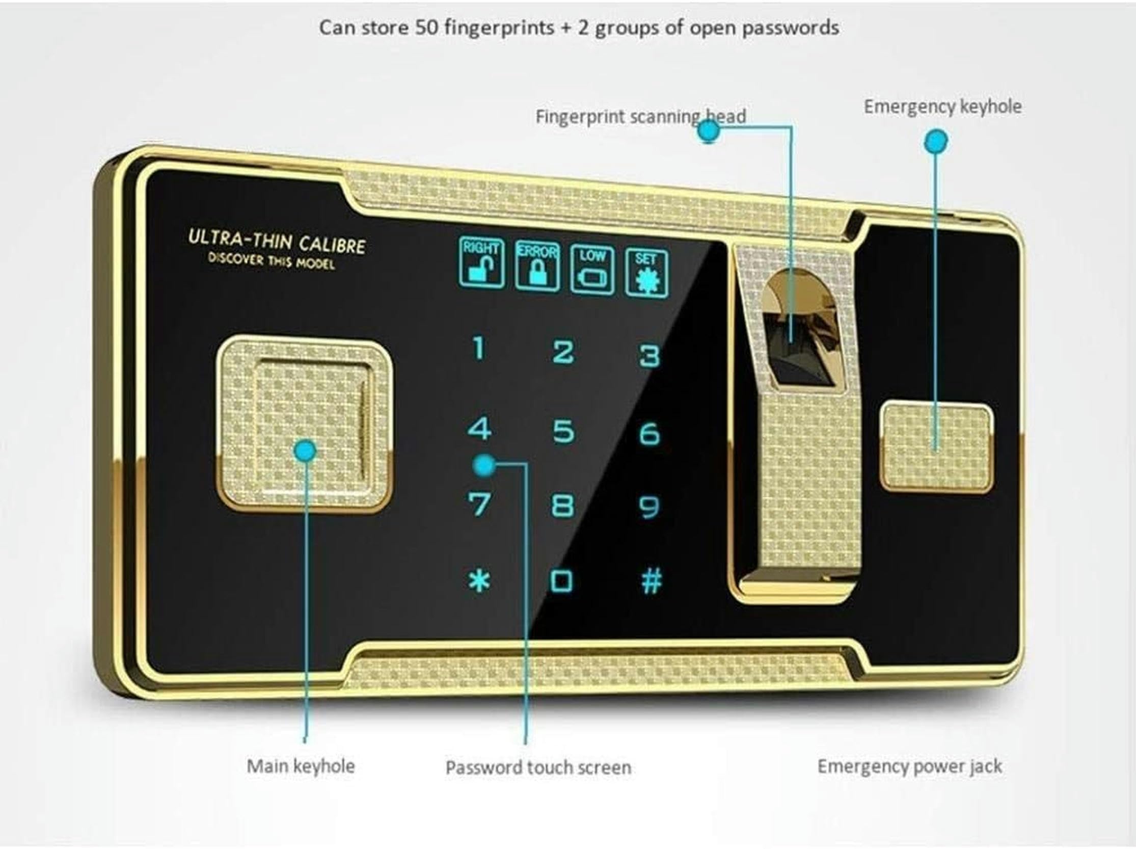 Sicurezza Con Cassette Elettroniche Di Sicurezza Con Blocco Di Casa In Acciaio Ad Alta Sicurezza