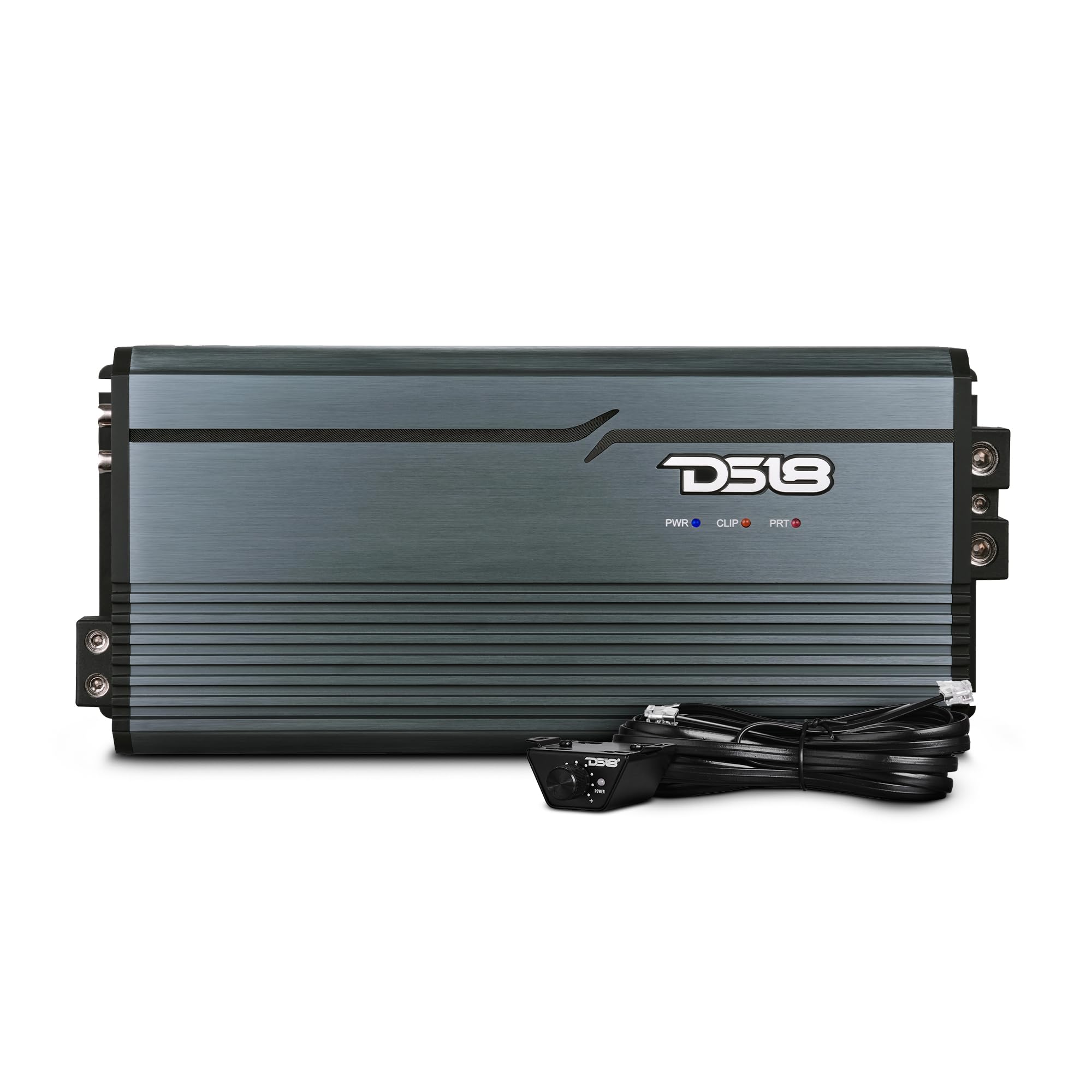 DS18 FRP FRP-5K/TI 1-Channel Amplifier 5000 Watts RMS @ 1-Ohm, Certified Dyno, Compact Full-Range Class D, Monoblock Amplifier, Exceptional Efficiency, Remote Level Control Knob, Titanium