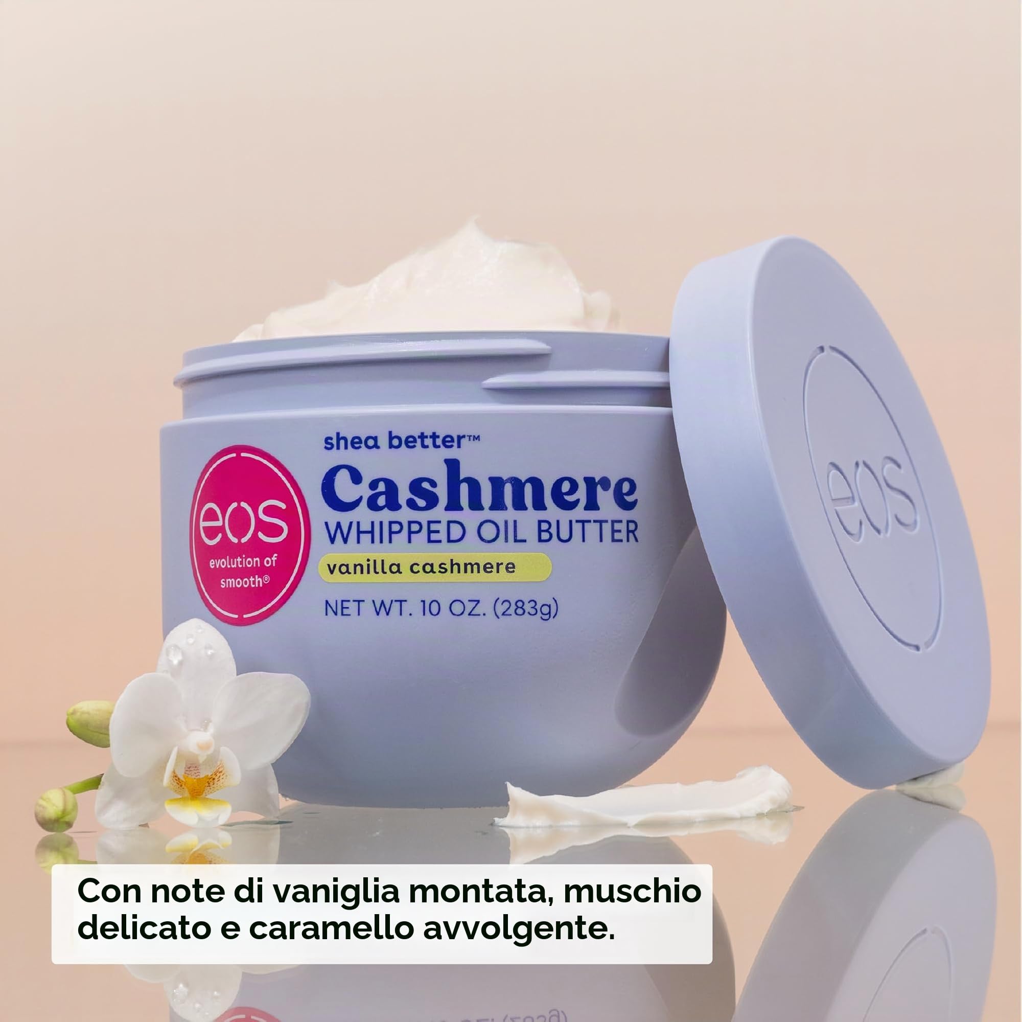 Burro di cachemire Whipped Oil Body Burro Vanilla Cashmere 72 ore 283 g