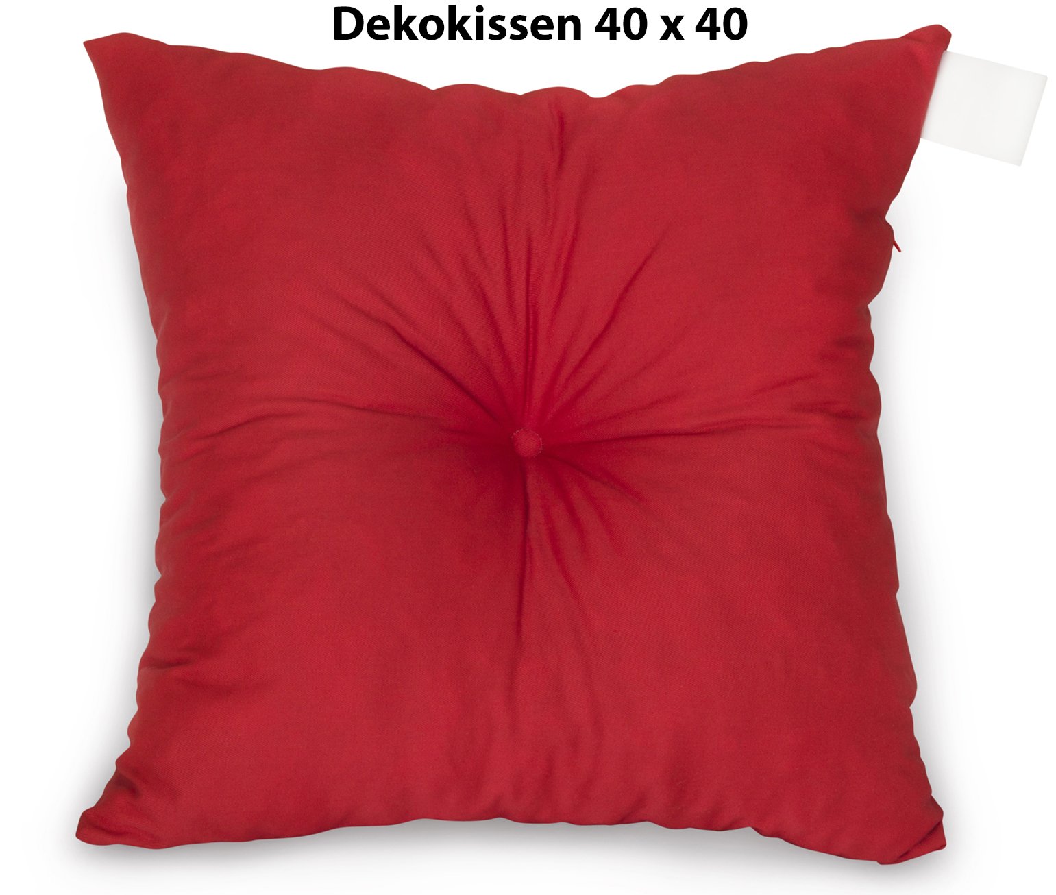 Spatium Palettenkissen Palettenauflage Palettenpolster Euro Palettenmöbel (Dekokissen 40x40 , Rot) - Image 2