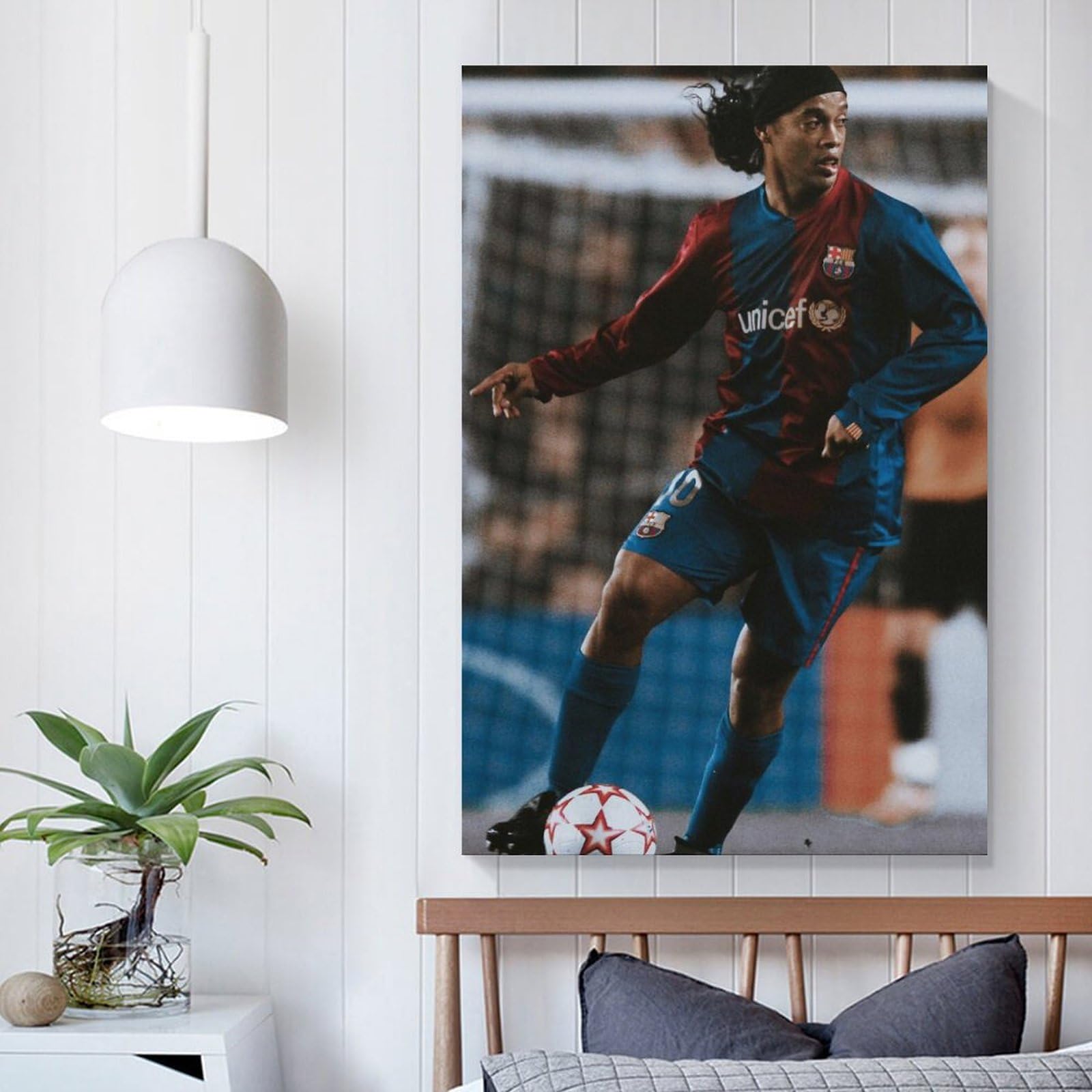 Amazon.co.jp: サッカー選手ロナウジーニョ キャンバス アート