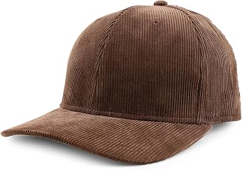 Trendy Apparel Shop Structured 6 Panel Cotton Corduroy Baseball Cap