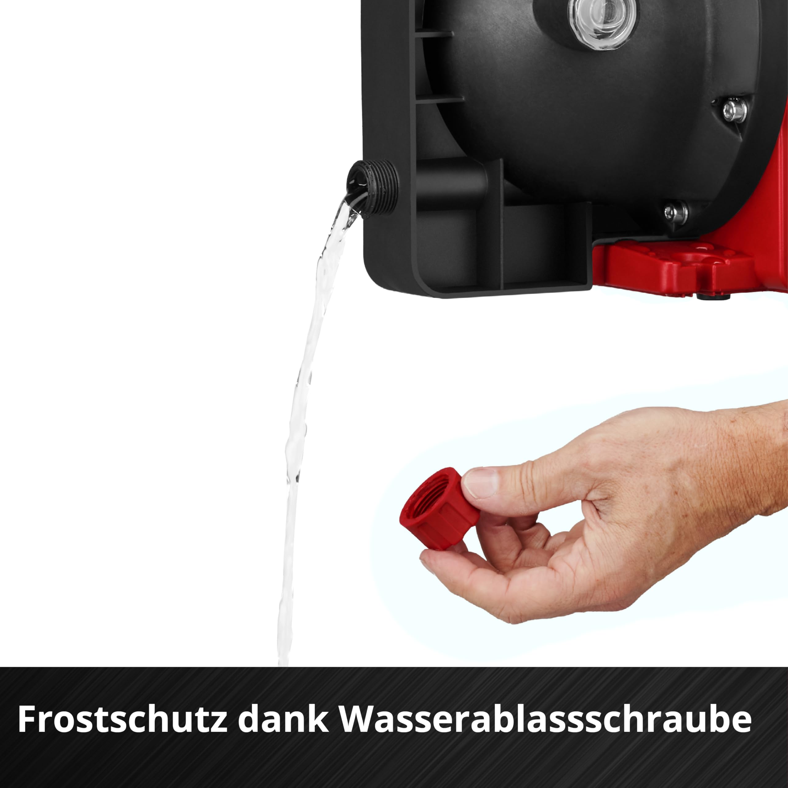 Einhell Gartenpumpe GC-GP 1170 ECO PLUS (max. 7000 L/h Fördermenge, max. 50 m Förderhöhe, ECO PLUS Technologie, Wasserablassschraube, inkl. Universaladapter 33,3 mm)