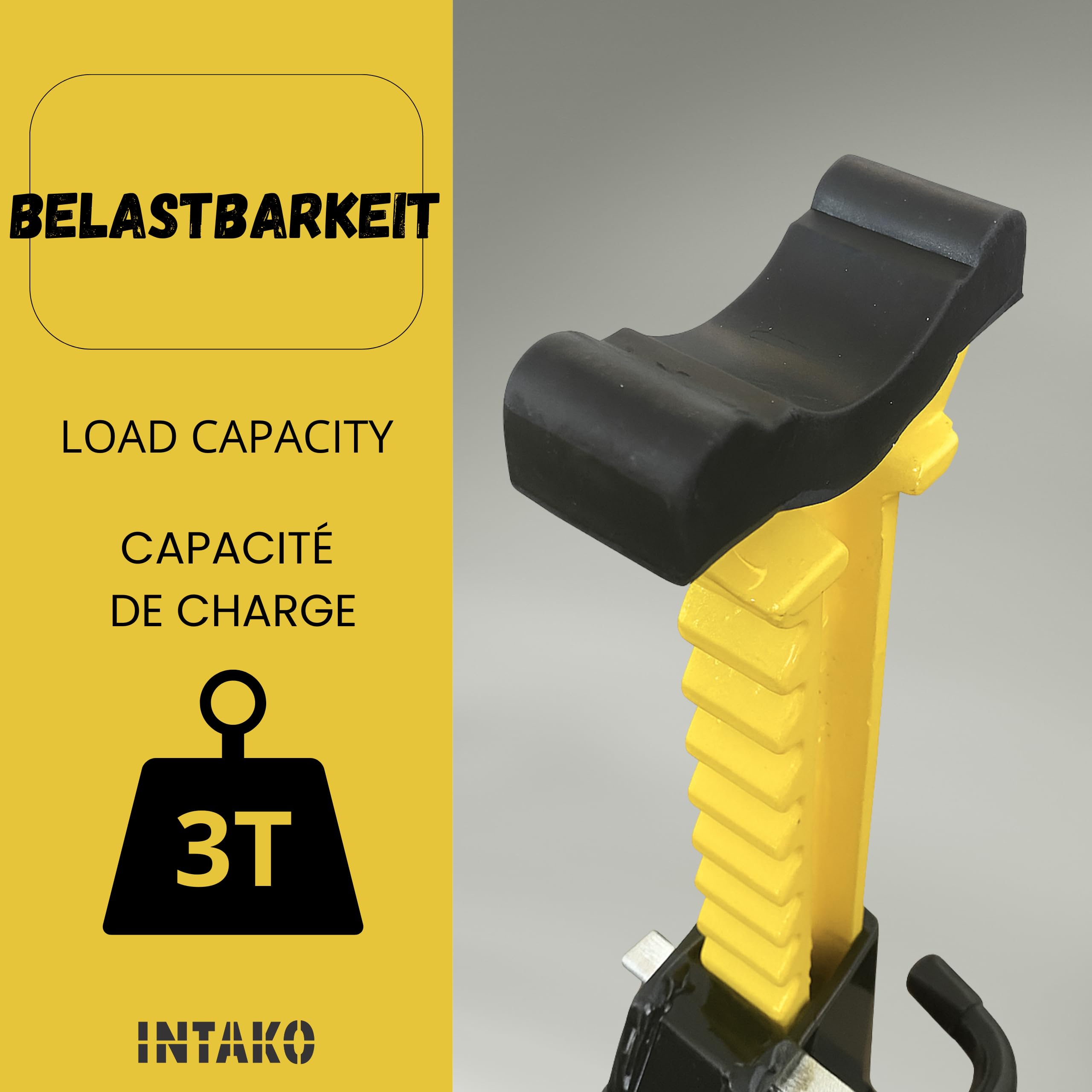 Cavalletti per auto 3T con gomma - set da 2 pezzi - Tuv G resistente per officina