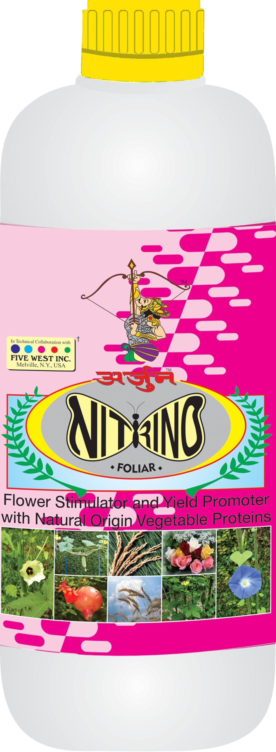 Nitrino Foliar Bio-Stimulant (100ml) | Natural Amino Acids Plant Growth Promoter | Flowering & Yield Enhancer | Organic Protein Hydrolysate for Vegetables, Pulses, Fruits & Flowers