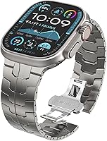 Vista 1 de WINGLE Correas de titanio para Apple Watch Band Ultra 3/2/1 Band Ultra de 1.929 in Series 11 10 1.811 in 1.772 in 1.732 in 1.654 in SE 3/2/1 Series