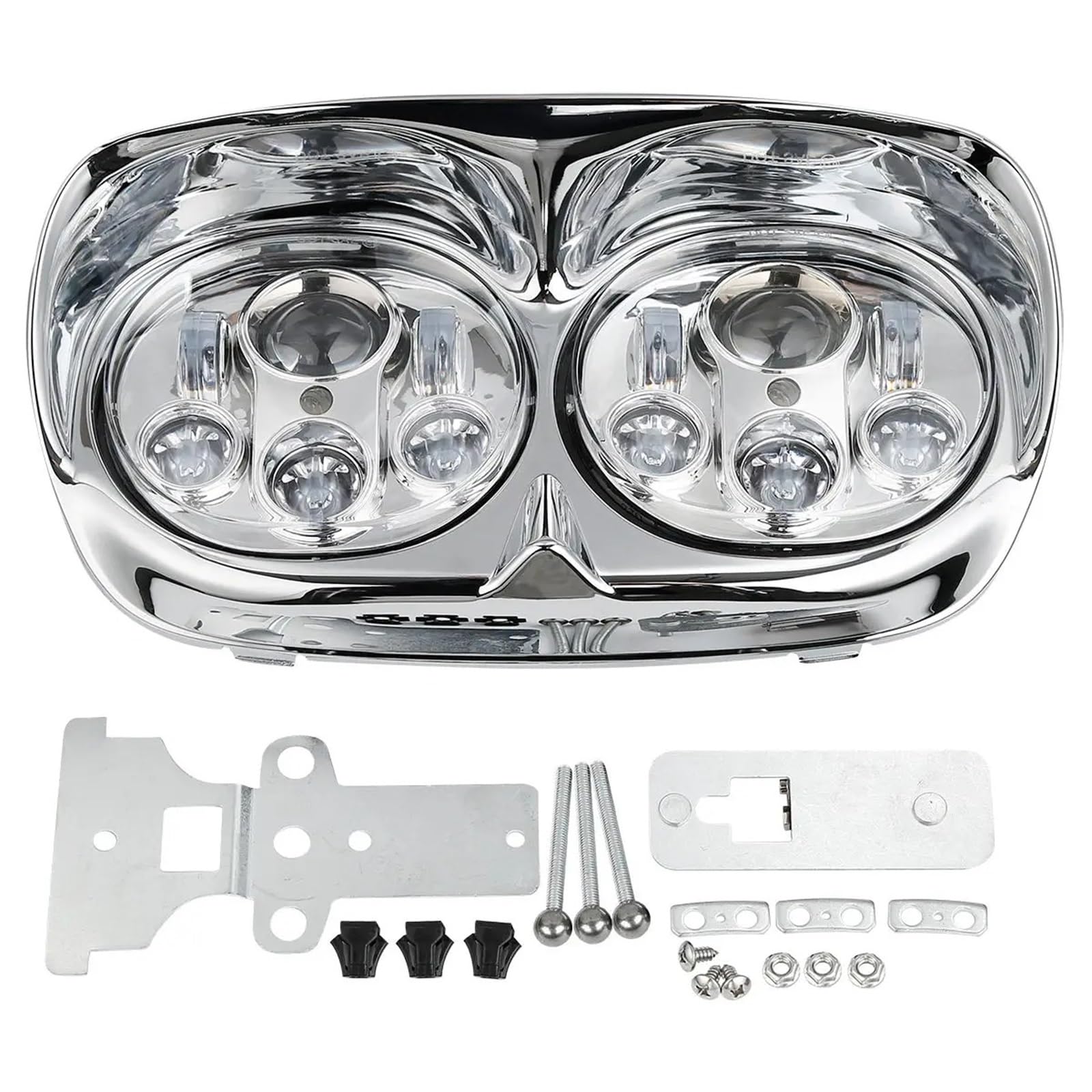 Faro Moto Lámpara de proyector faro LED doble 5,75 "para carretera, deslizamiento, motocicleta para FLTR 1998-2013 2012