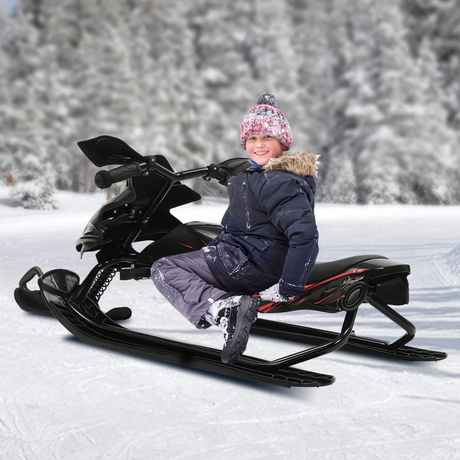 Luge de direction, luge de course, luge de course, luge de course, luge de direction pour enfants avec amortisseur