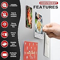 Vista 3 de Cinta magnética, rollo de tiras de cinta magnética flexible (1/2 pulgadas de ancho x 18 pies de largo) con fuerte respaldo adhesivo 3M, perfecto