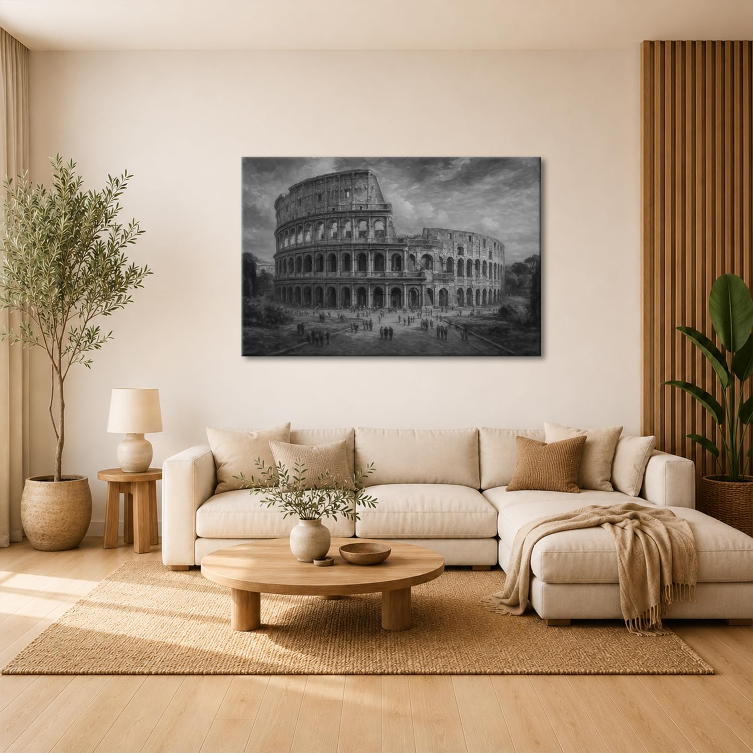 deyoli Obraz na płótnie Antyczny amfiteatr w świetle wieczornym 70 x 50 cm
