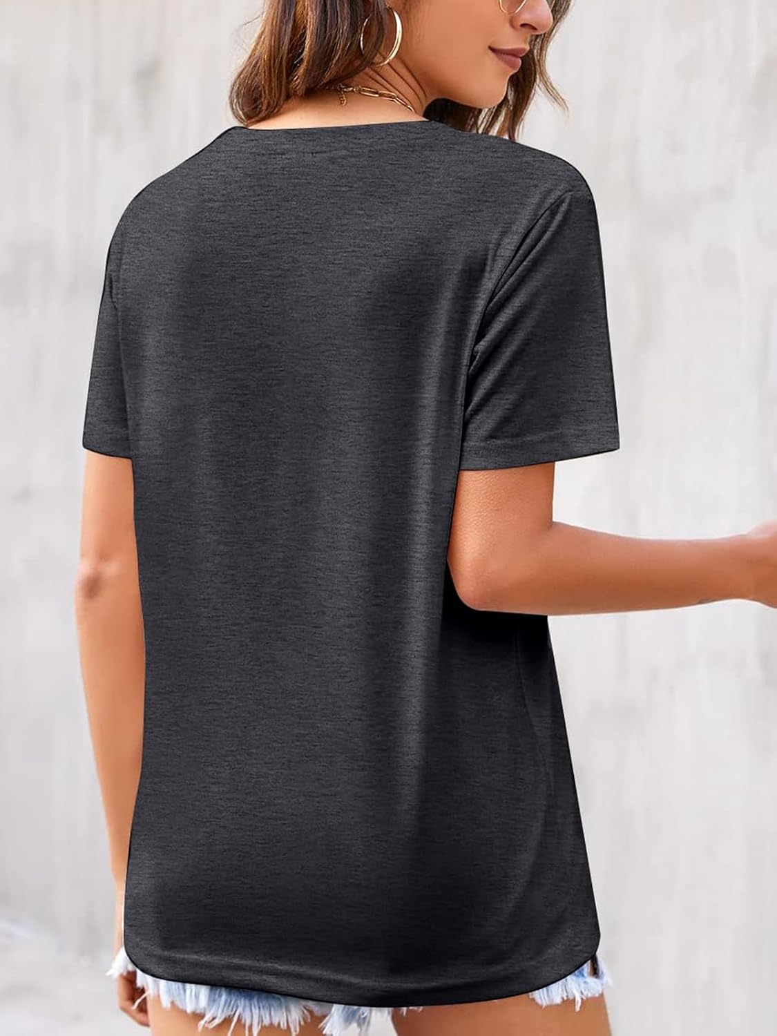 Ohana Means Family Tshirt Women: Hawaii Tropical Graphic T-Shirt Summer Vacation Short Sleeve Tee Top - Image 3