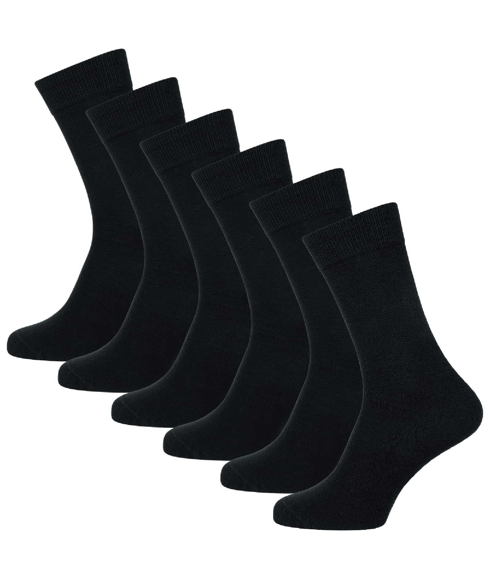 Nur Der Men's Cotton Stretch Socken Socks, Black (schwarz 940), (Manufacturer Size: 39-42) (Pack of 6)
