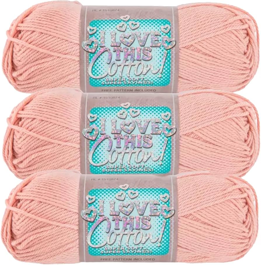 Amazon.com: I Love This Cotton Medium Yarn for Crocheting
