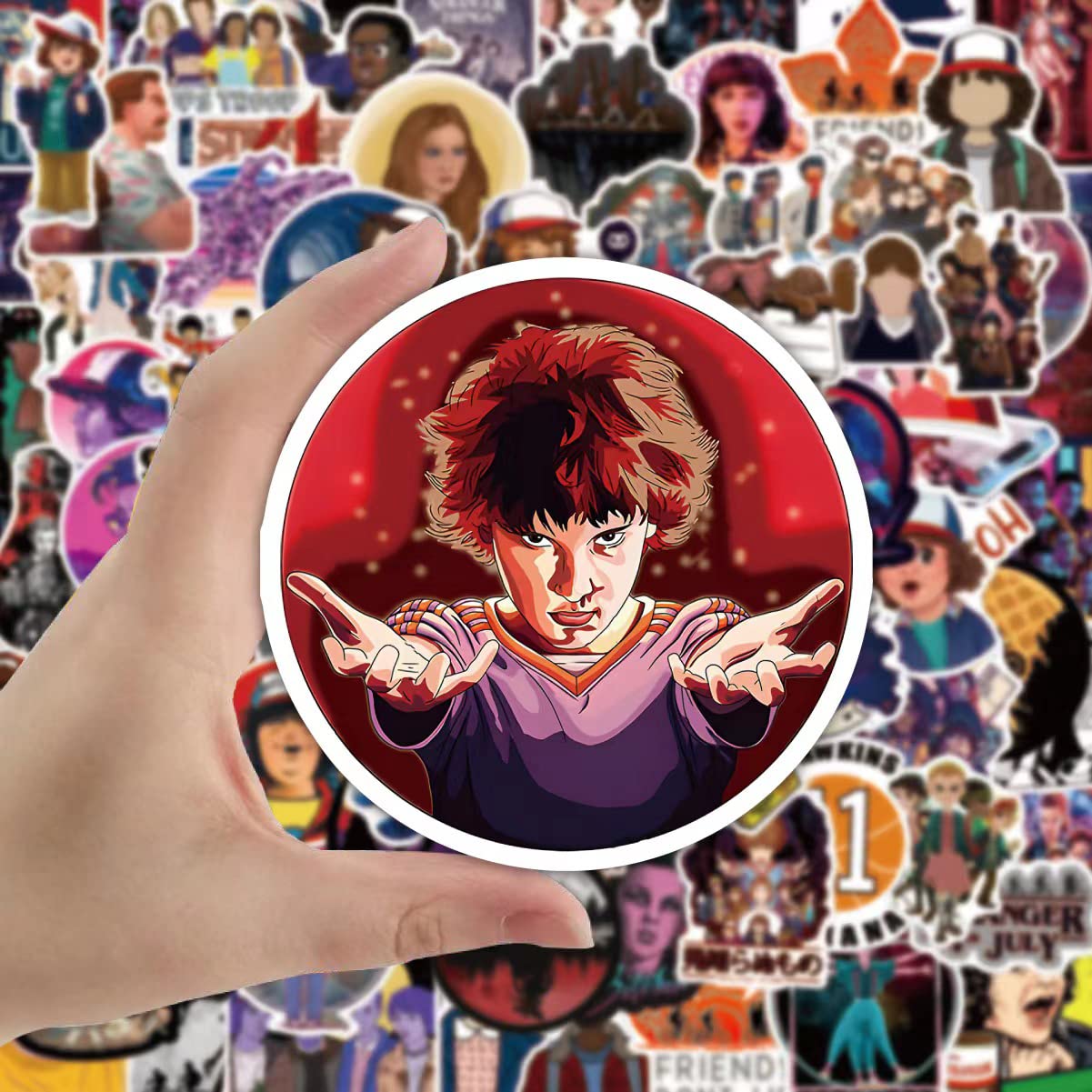 Stranger Things Vinyl Stickers Waterproof Laminated (Eddie, Max, Eleven Stranger Things Vinyl Stickers Waterproof Laminated (Eddie, Max, Eleven