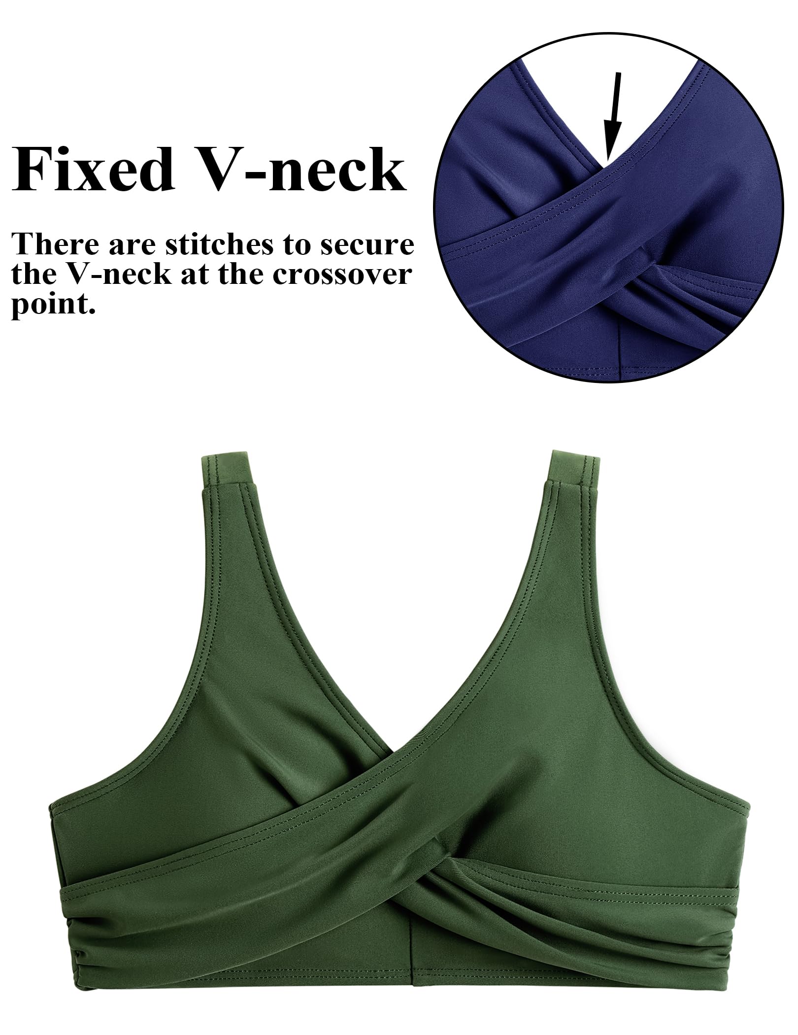 Arshiner Dziewczęcy zestaw bikini z dekoltem w serek, o wyglądzie owinięcia, tankini, wysoka talia, spodnie bikini ze ściągaczem, dla dzieci, syrenka, panterka, kostium kąpielowy, dwuczęściowy, moda