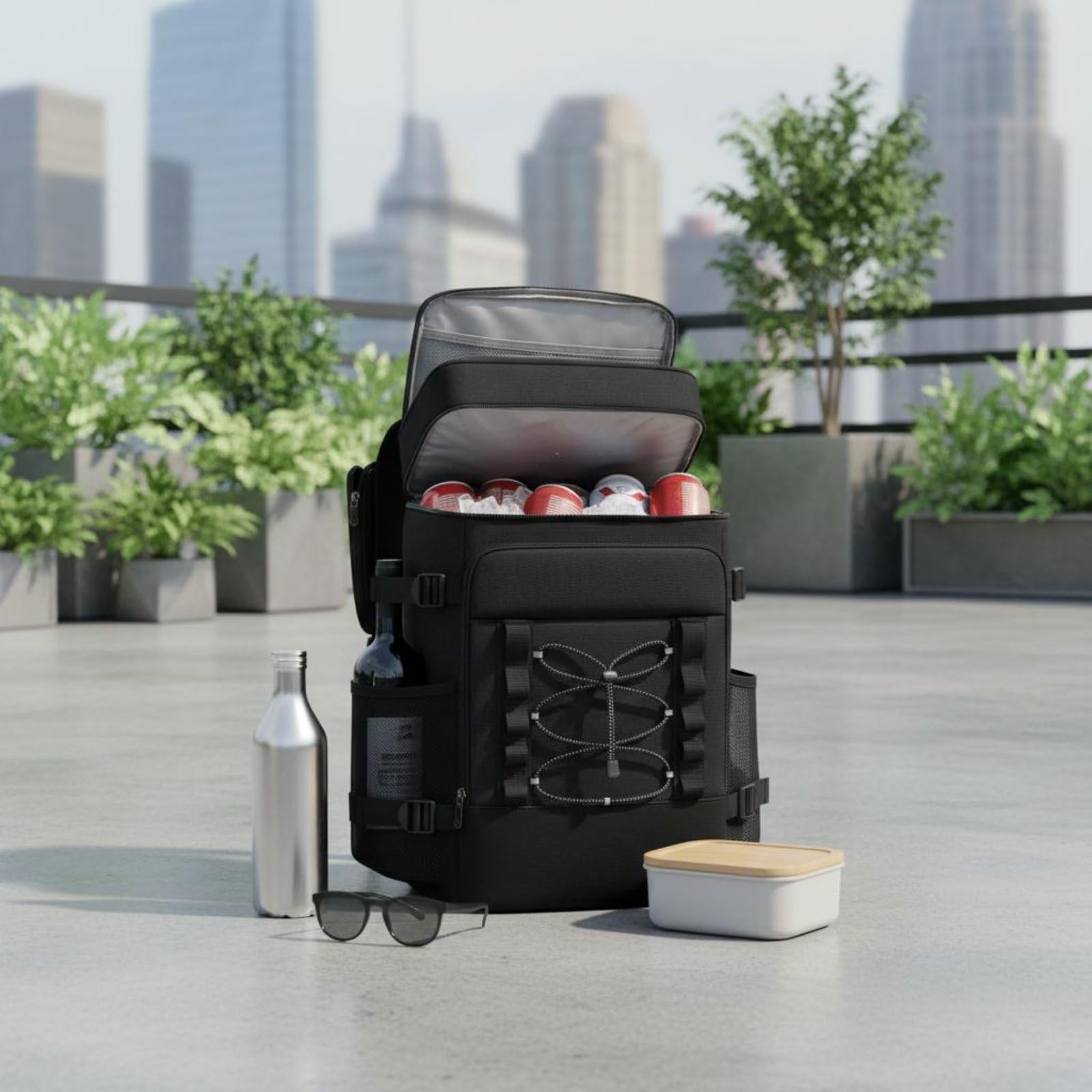 Milageto Zaino Frigo da Picnic Ampia Capacità Zaino da Picnic Uso Esterno per Outdoor, Campeggio, Escursioni