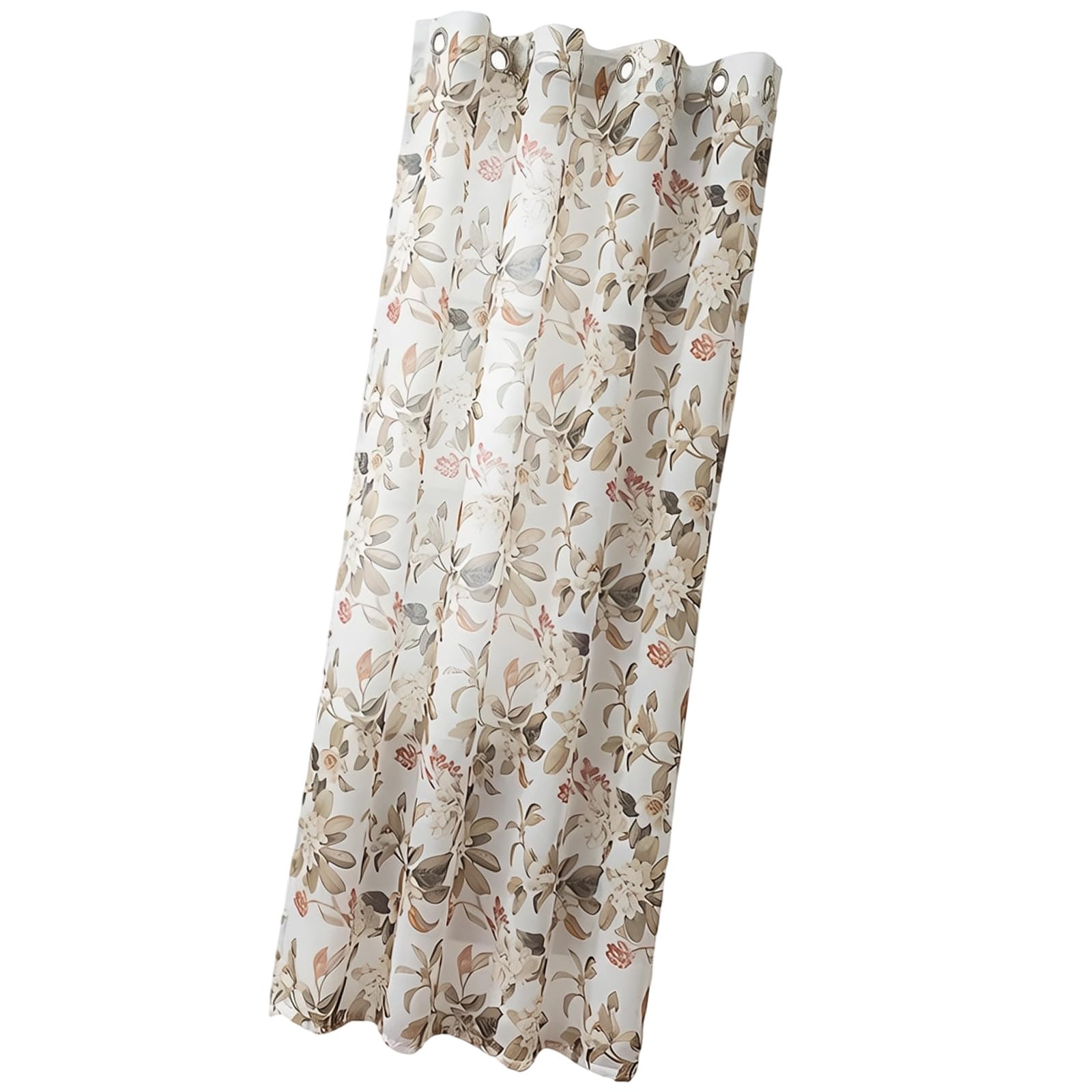 Hredyqw Elegant Pear Blossom Sheer Curtain Panel 140x200cm Polyester Fabric Light Filtering for Bedroom Living Room