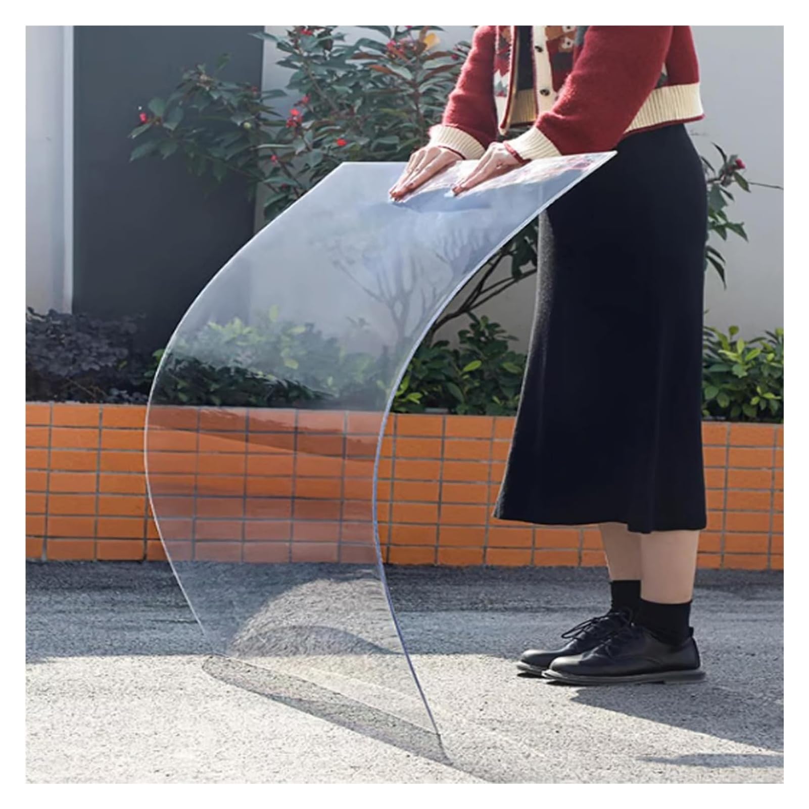 Panneaux de toit en polycarbonate transparent étanche pour abri extérieur