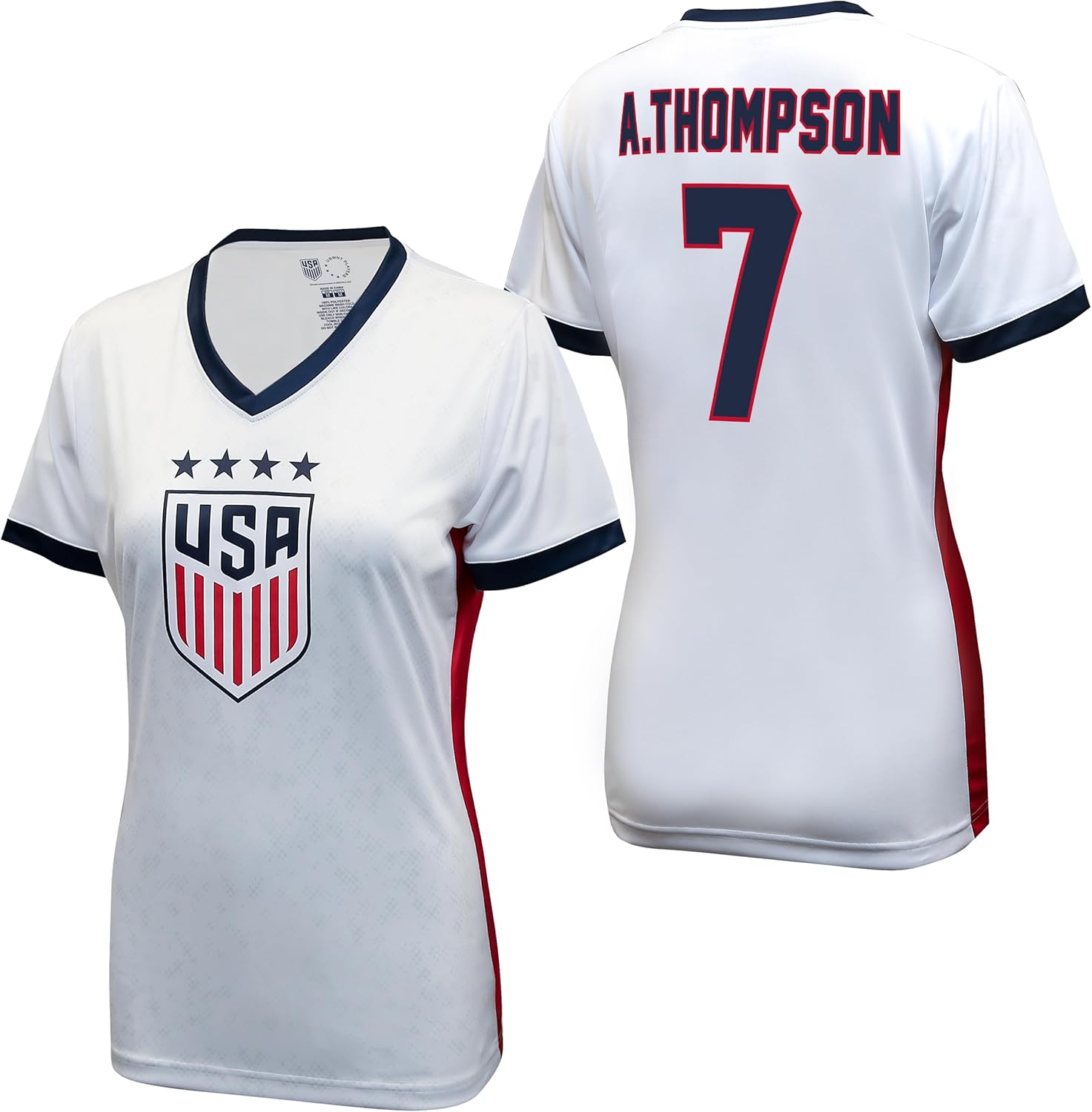 Icon Sports World Cup Soccer Womens Icon Sports Official U.s.Women National Soccer Team Game Day Shirt - Womens - Image 2