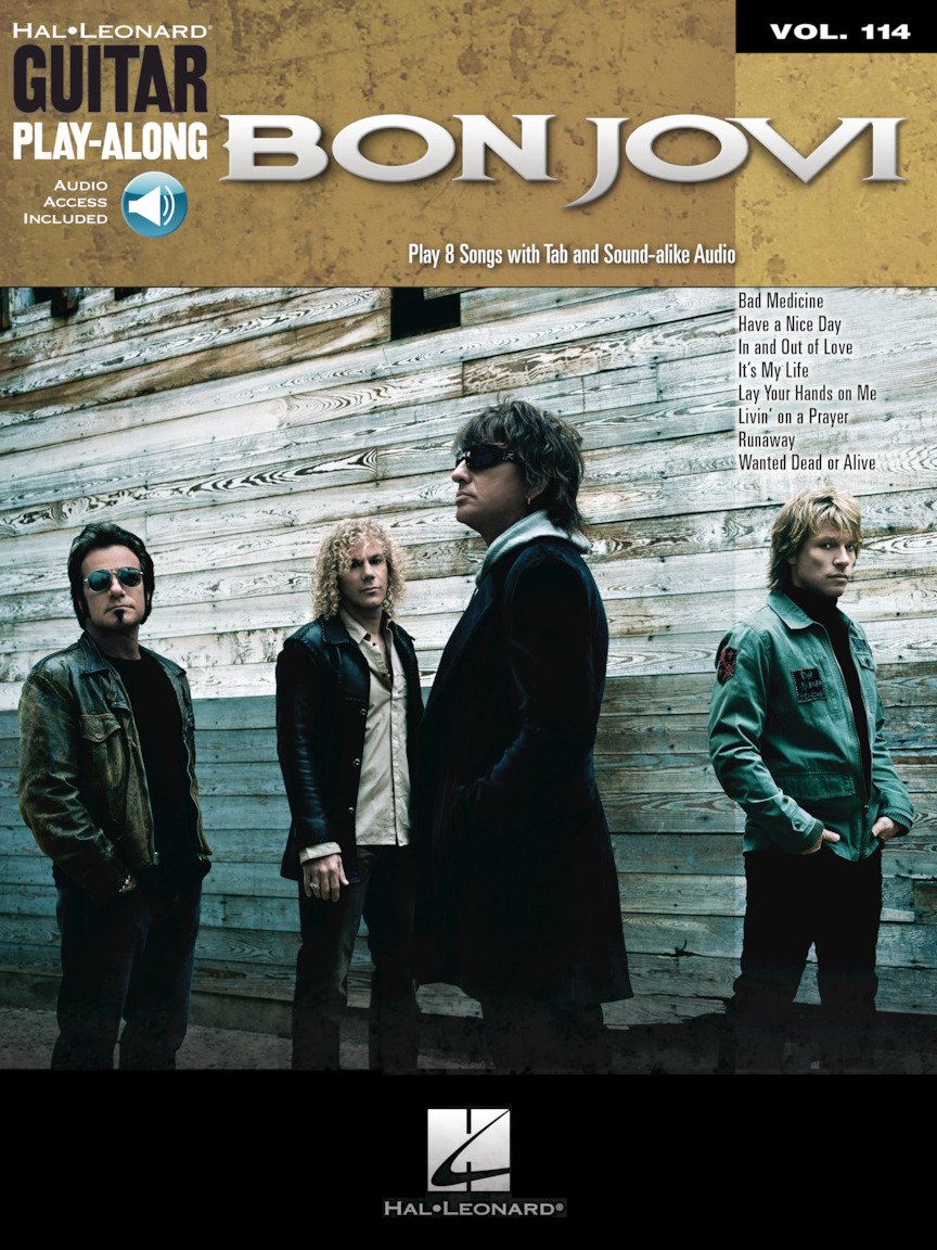 Guitar Play-Along Volume 114 Bon Jovi Guitar Book/Cd (Hal Leonard Guitar Play-Along)