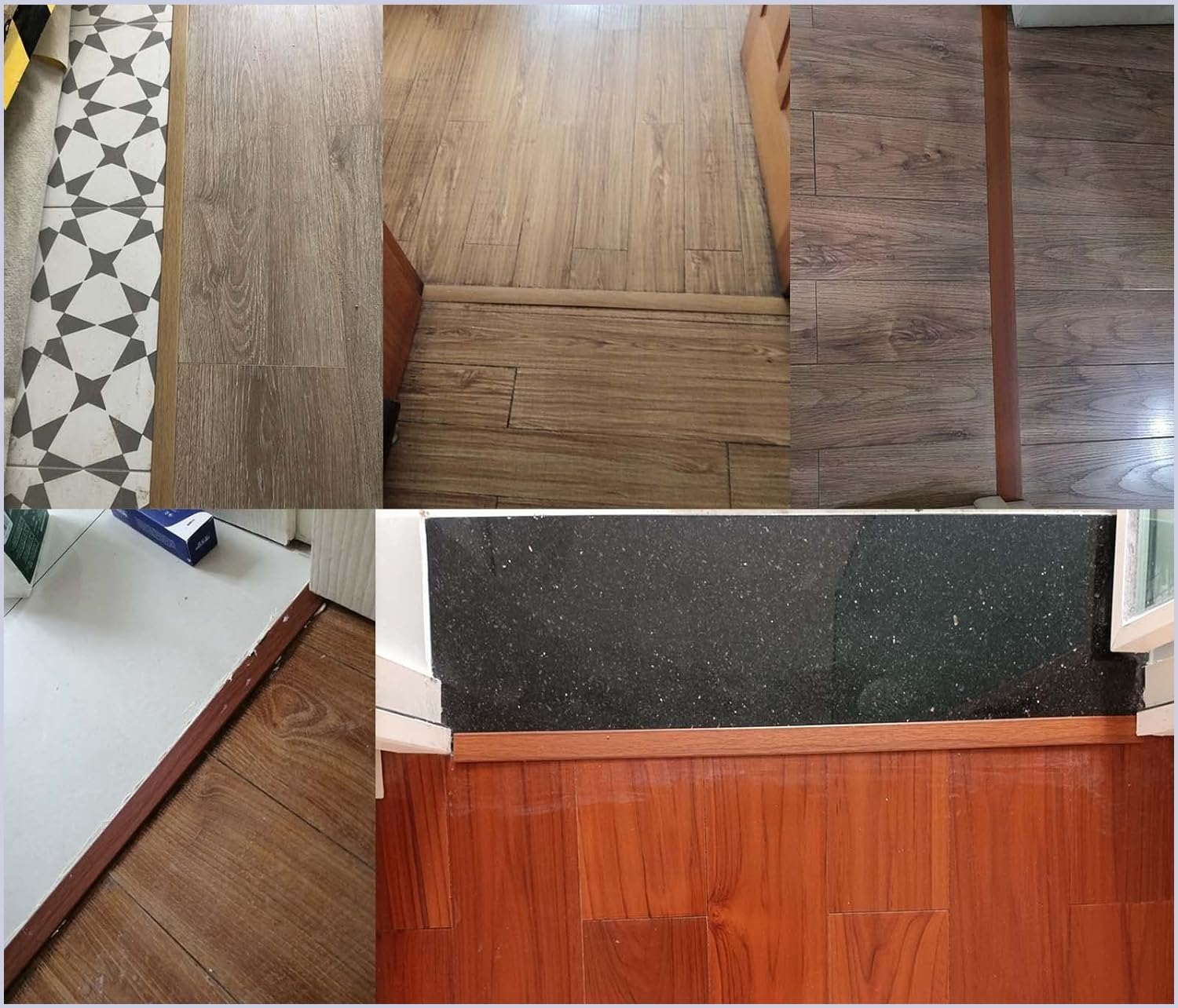 Alu Übergangsschiene, T-Profil Bodenübergangsstreifen 25mm, Ausgleichsprofil für Laminat-Parkettböden, Bodenlücke Flacher Trennstreifen 90cm Bodenleiste Abdeckleiste für Holz Zu Fliesen (Color : Wood