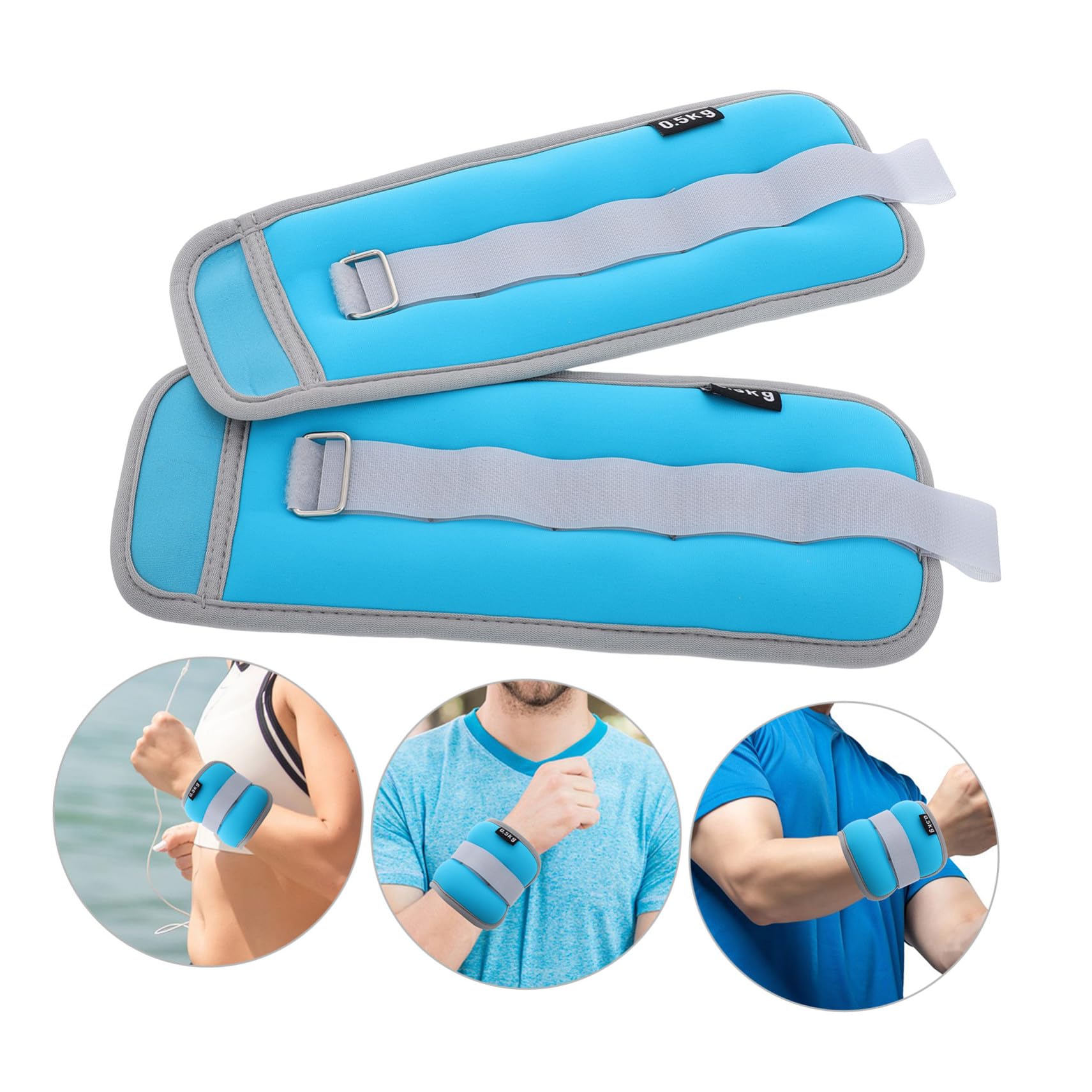 Garneck 2 piezas Pesas Tobillos y Muñecas Ajustables Resistentes y Cómodas para Correr y Entrenamiento de Fuerza Gimnasio para Mujer y Hombre