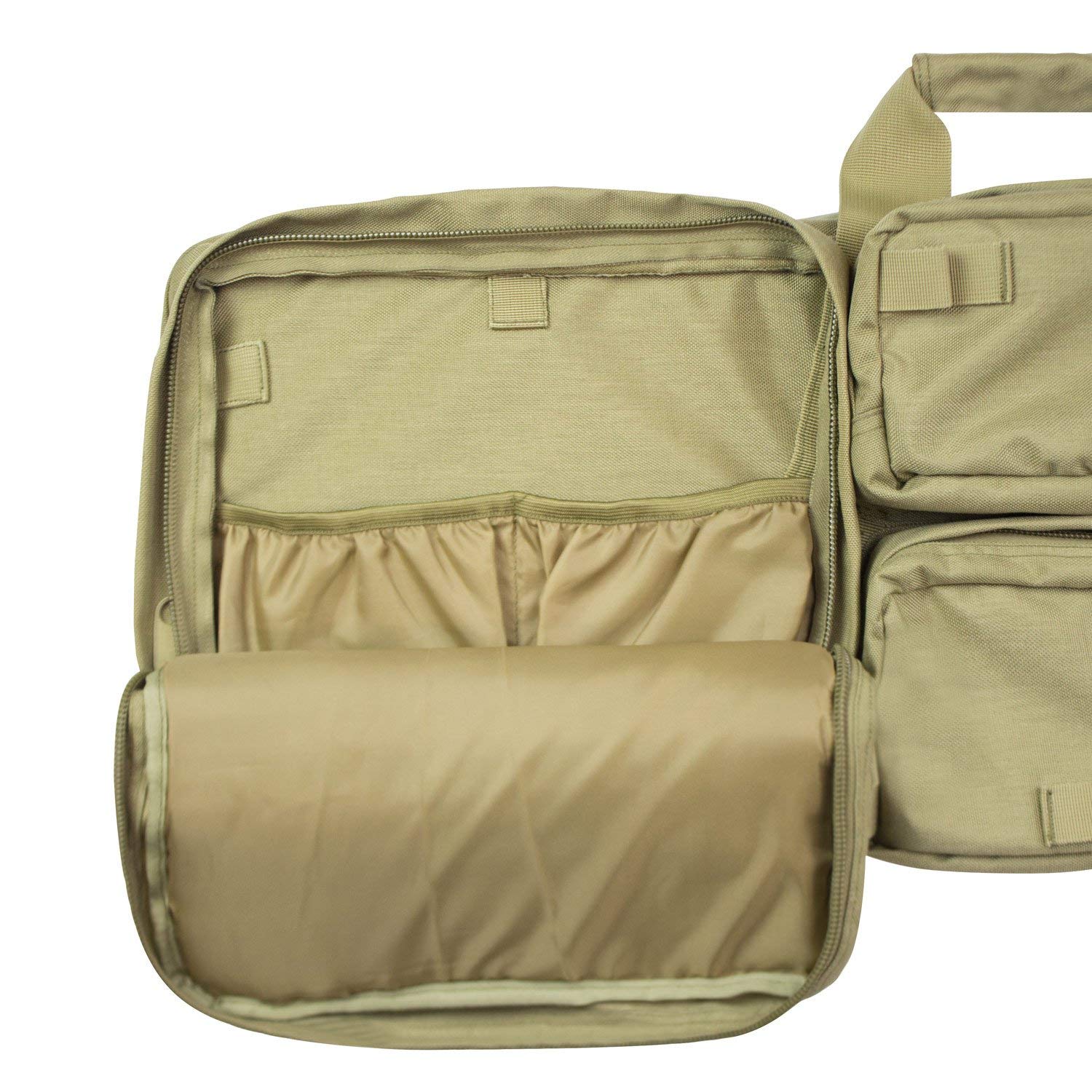 Buy Elkton Outdoors ELKRIFBTAN Weatherproof Heavy Duty Tactical Rifle Drag Bag With Optional