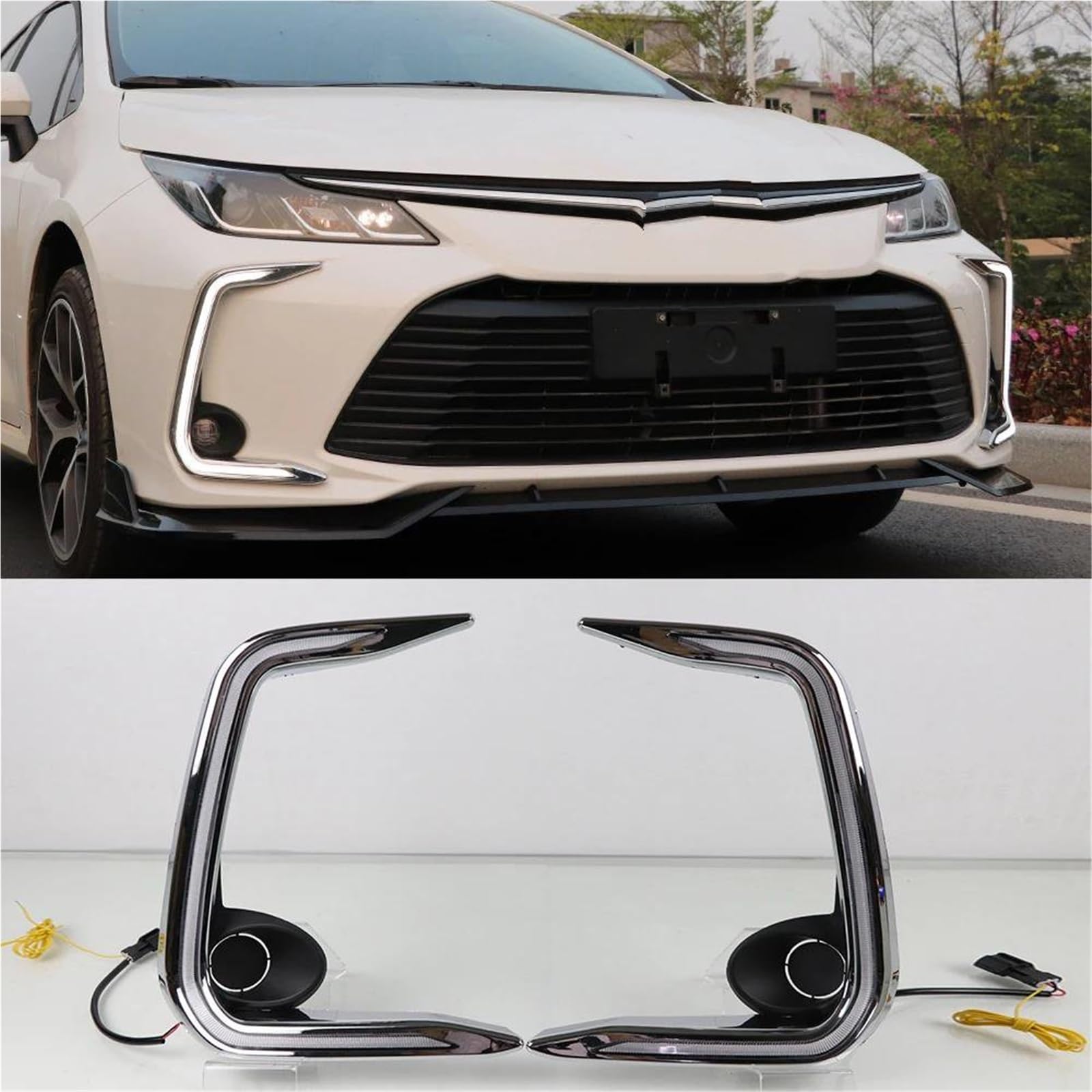 Luz Diurna Impermeable Con Señal Giro Amarilla Para Toyota Para Corolla 2019, 2020, 2021 Y 2022