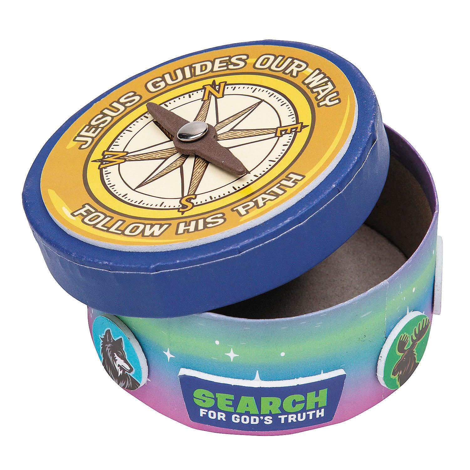 Fun Express Great North VBS Gebetskasten-Bastelset, 8,9 x 3,8 cm, für 12 Stück, Urlaubs-Bibel-Schulbedarf