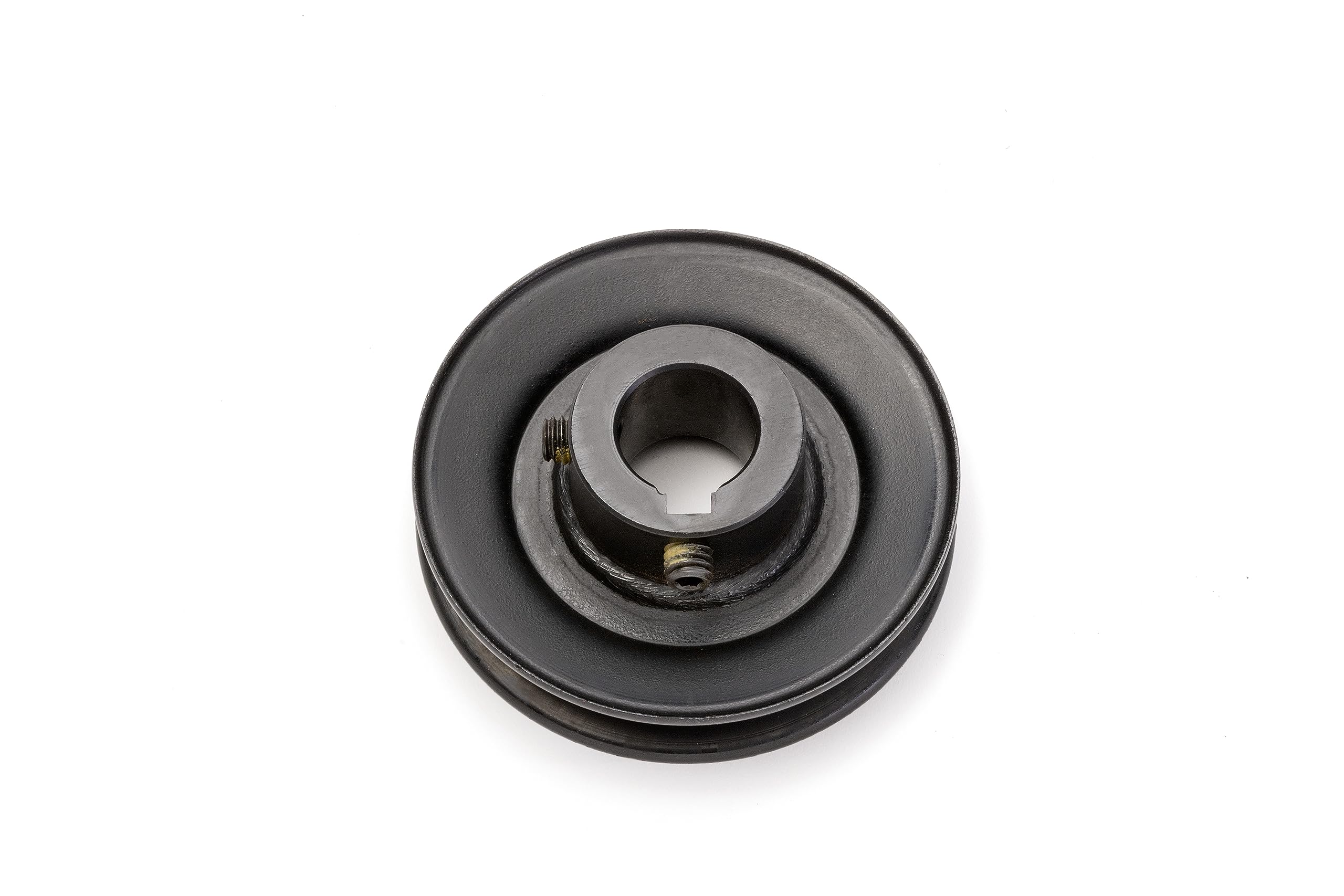 V-Groove Drive Pulley, 3.5'' Diameter, 22mm Bore, Steel — Amazon image 2
