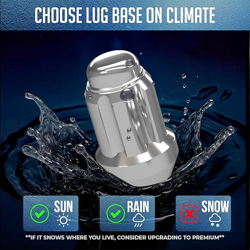 Vista 4 de Wheel Accessories Parts 20 piezas M14x1.5 14x1.5 Rosca corta camión corto 1.50 pulgadas de largo Tuercas estriadas cromadas 6 ranuras hexagonales