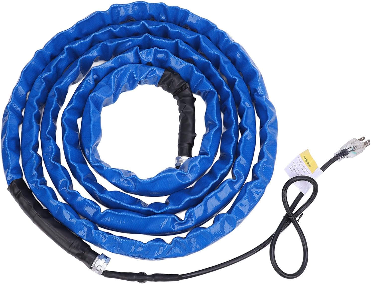 15FT Heated Water Hose for RV with Thermostat -40°F Water Hose Antifreeze RV Heated Suitable for Camping & Garden Antifreeze Safe for Drinking