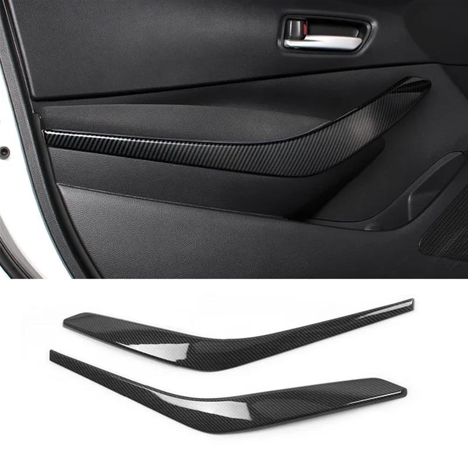 NOHEEU Inner Door Handle Car Accessories Styling Interior Door Armrest Handle Cover Trim for Toyota for Corolla E210 2019-2023