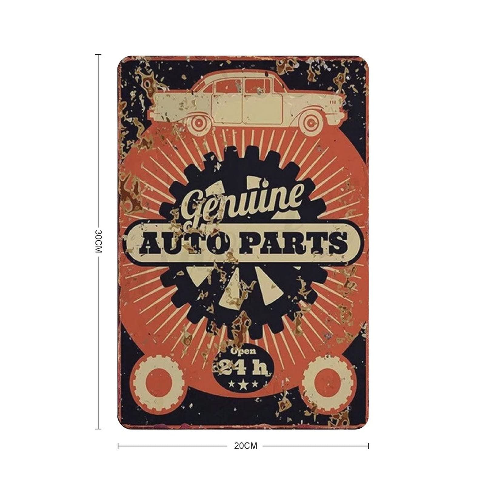 Targa in metallo Old Garage Vintage Tin Poster Targa in metallo Decorazione da parete Country Kitchen Home Garage Decor 16 x 12