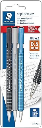 STAEDTLER triplus micro Druckbleistift mit Drehradierer, 0,5 mm Mine, Druckbleis
