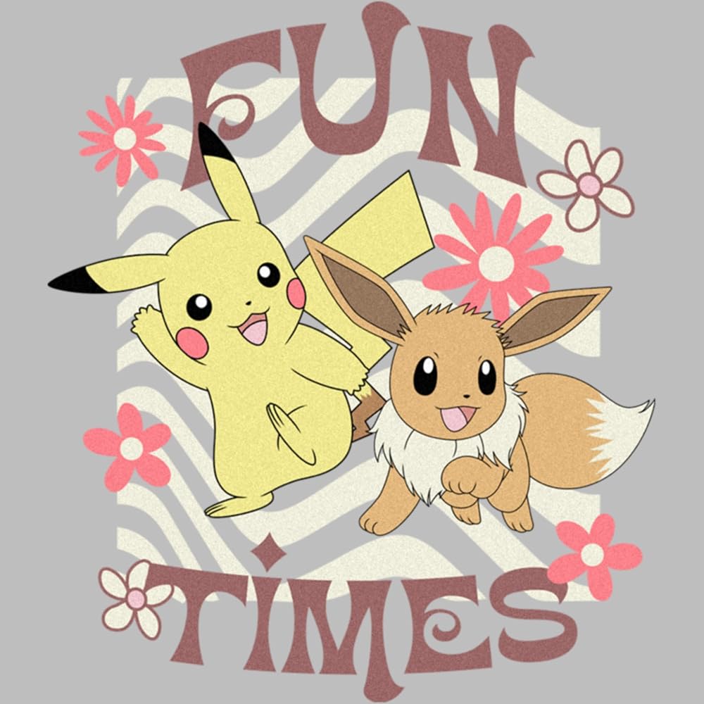 Amazon.com: Women's Pokemon Pikachu and Eevee Fun Times T