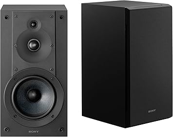 Sony CS Speakers, SS-CS5M2 3-Way 3-Driver Hi-res Bookshelf Speakers (Pair), 2025 Model, Black