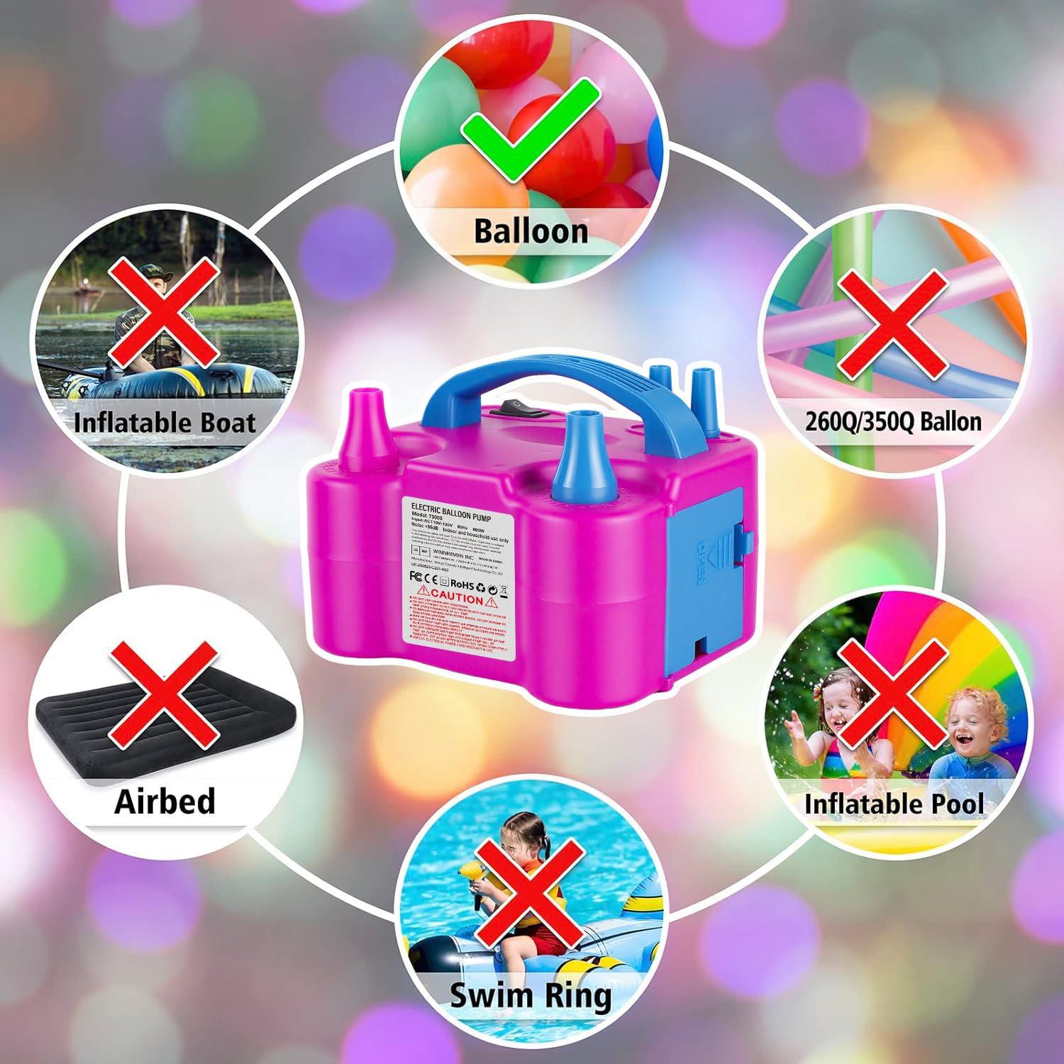 Electric Balloon Pump - Fast Inflation! -9