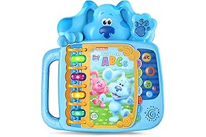 LeapFrog Blue's Clues & You! Skidoo into ABCs Book with Soft Blue Plush