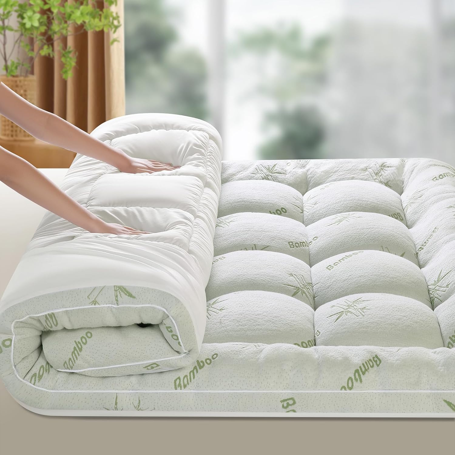 Bambu Mattress Topper Queen