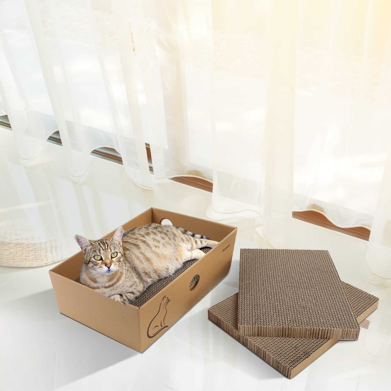 さま　　爪とぎ2台 爪とぎキャットポール麻 4本セット 爪とぎ キャットタワー専門店Mau