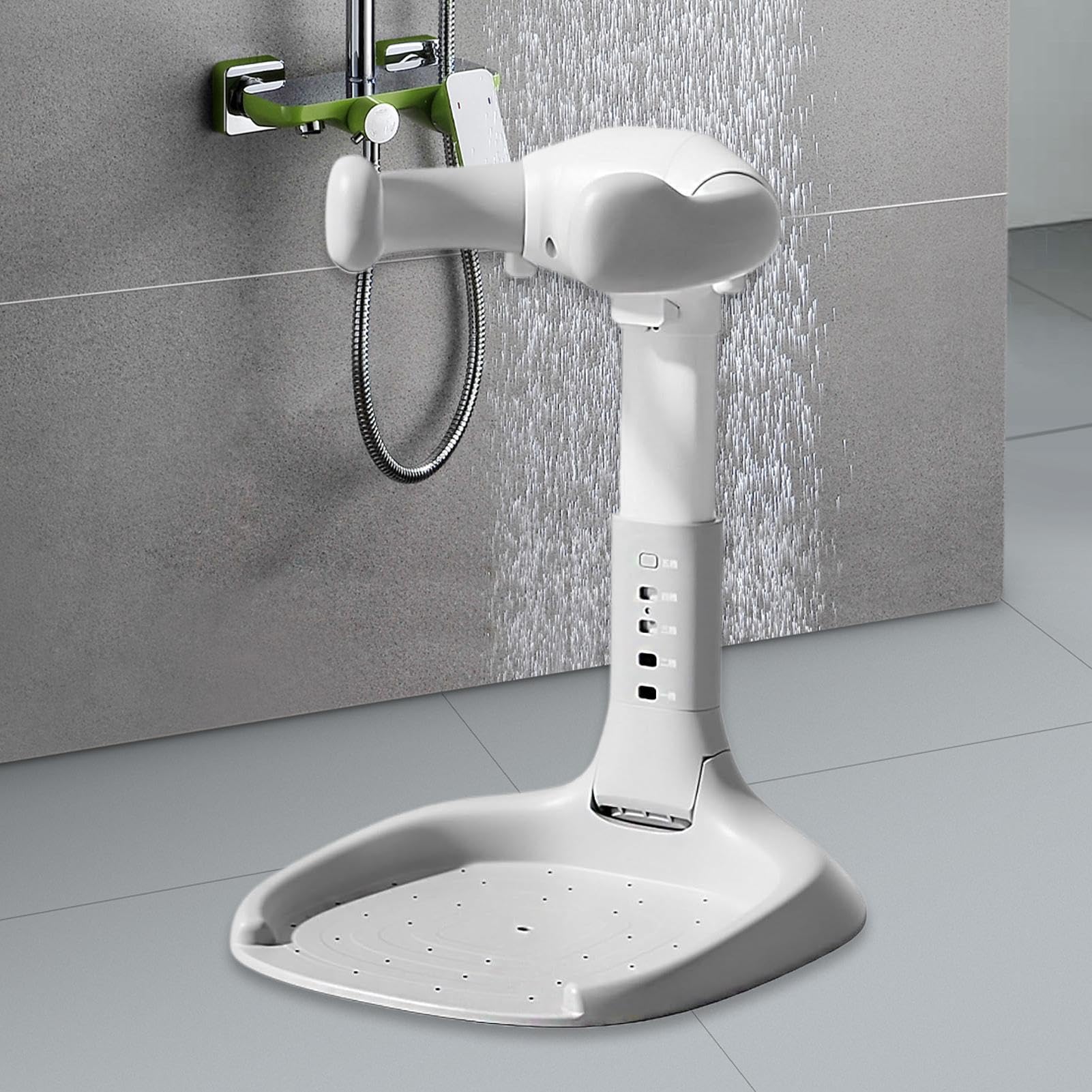 Baño De Pie Para Bebé Soporte de Ducha Ajustable en Altura para Niños | Equipo de Seguridad Plegable con Reposabrazos para Niños de 8 a 36 Meses Niños y Niñas