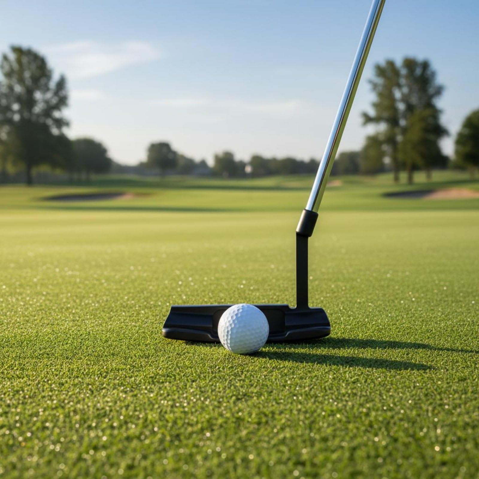 Golf Putter Mallet Putter Trainingsschläger Golfschläger Putterkopf aus Zinklegierung Und Edelstahlschaft mit Zielhilfe Stabiler Balanceform für