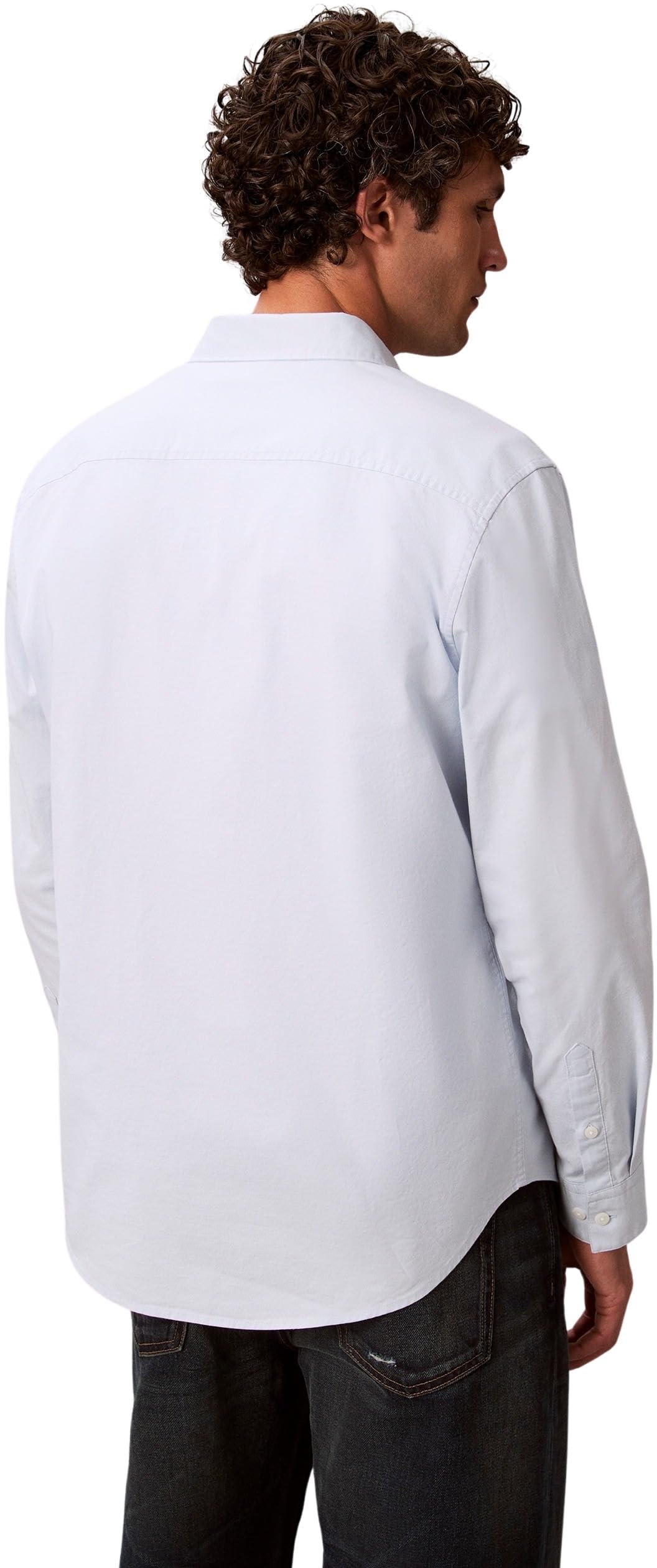 Calvin Klein Camisa Hombre Solid Oxford Classich Shirt Camisa Informal