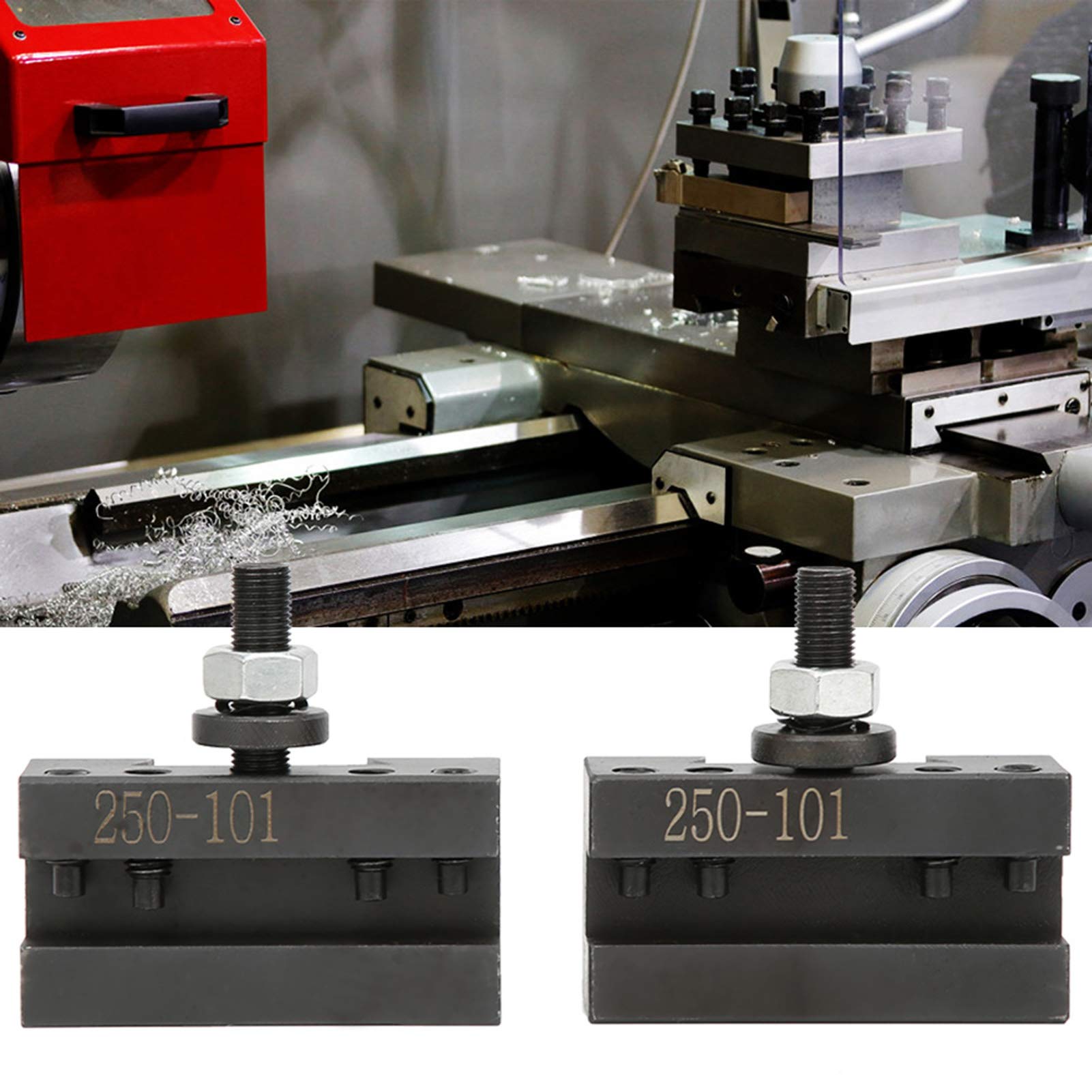 Utensile per alesatura a cambio rapido, Attrezzatura CNC 250-101, Portautensili in acciaio al carbonio ad alta durezza, 2 pezzi Portautensili a cambio rapido per Cerchio