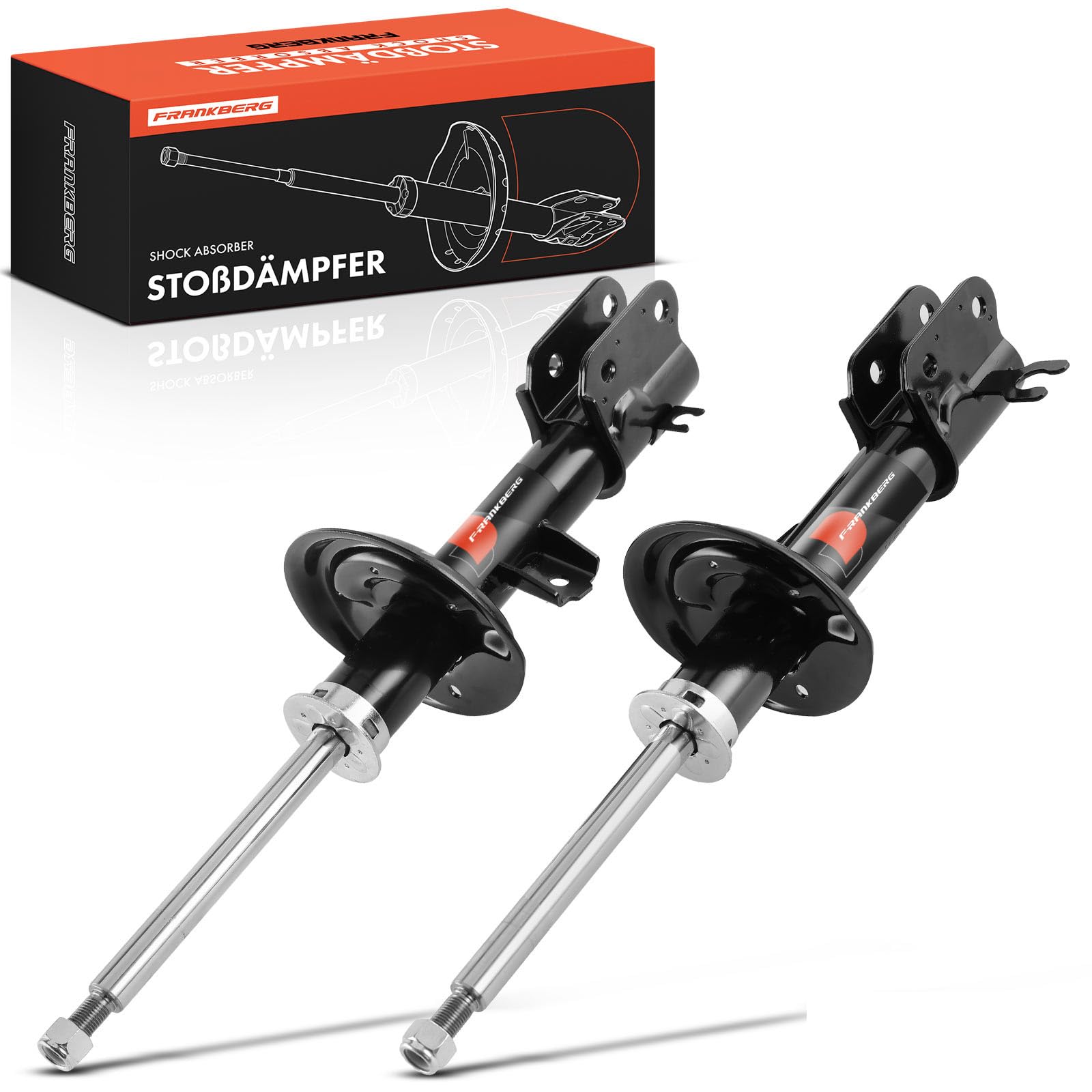 Frankberg amortiguadores delanteros 489 mm con presión gas (95032447) | Compatible con: Spark M300