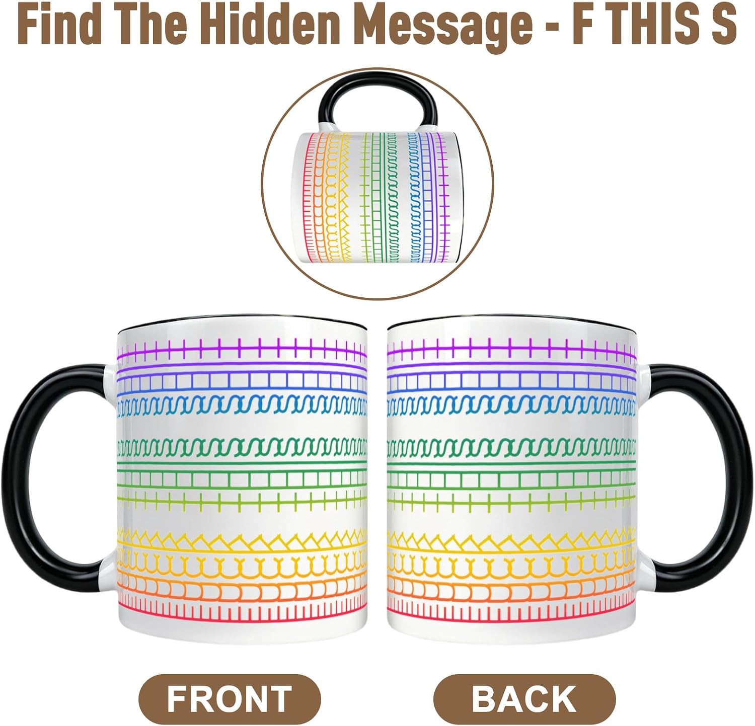 Funny F This S Mug,FTS Secret Hidden Message F This Shi Coffee Mug